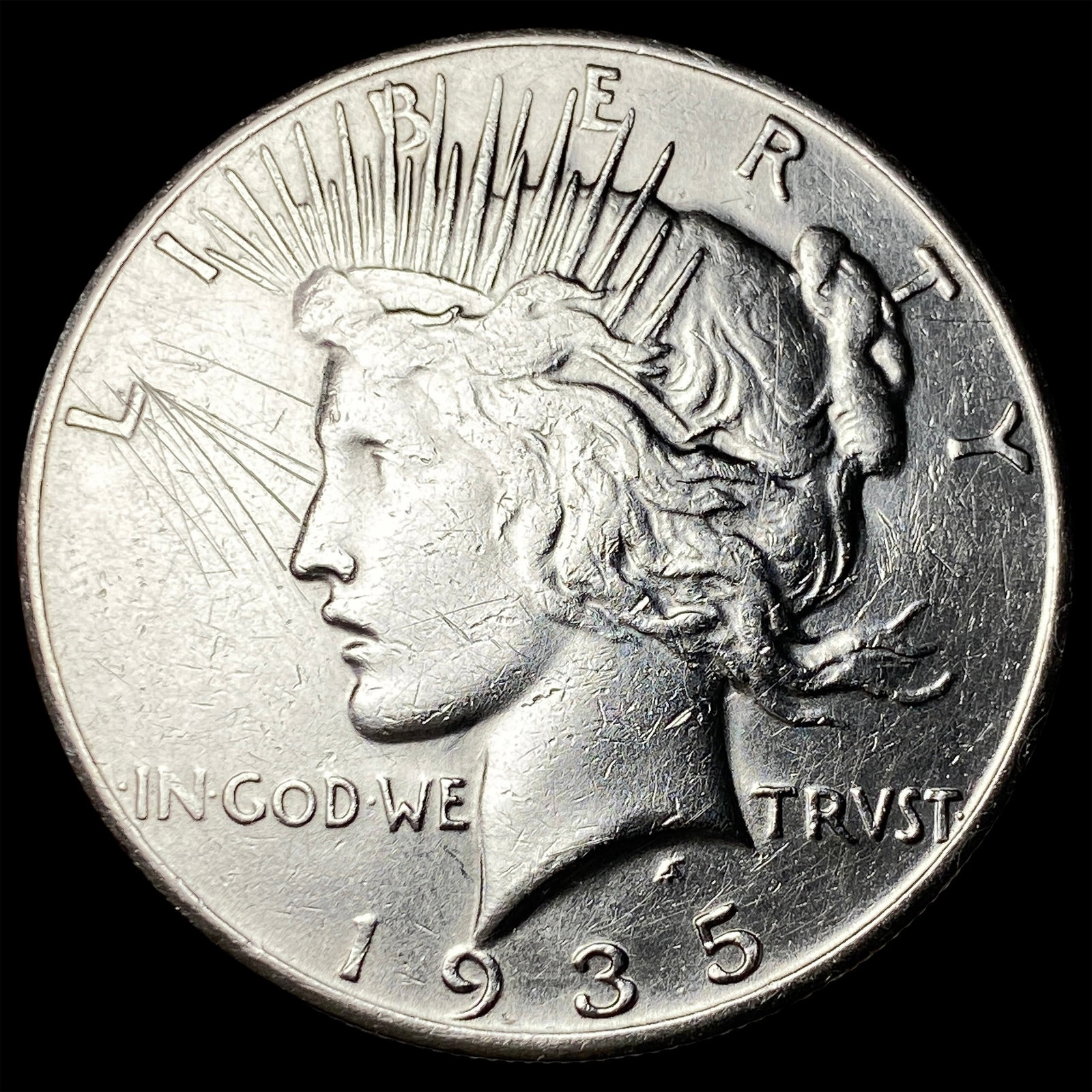 1935-S Silver Peace Dollar HIGH GRADE: 1935-S Silver Peace Dollar HIGH GRADE