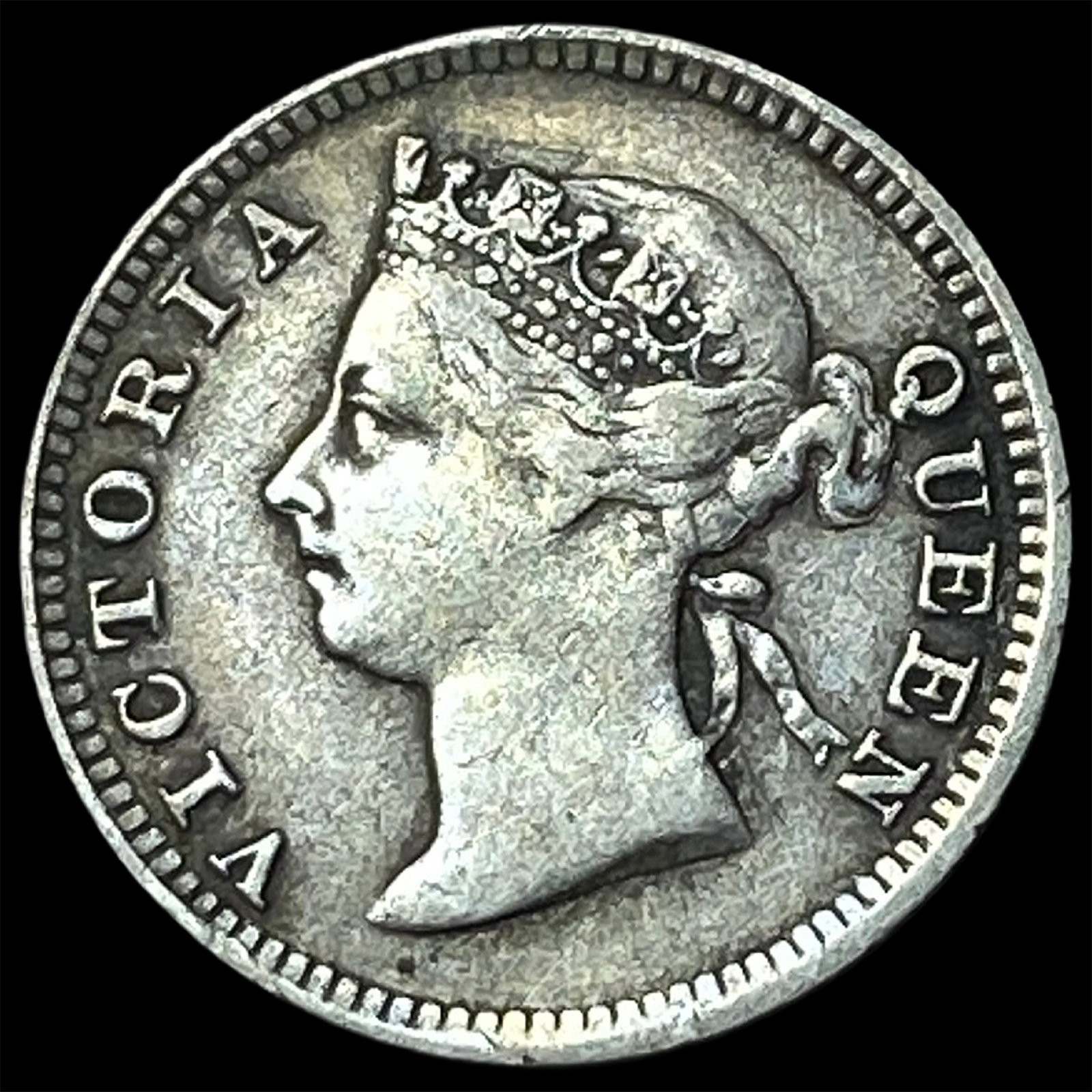 1901 Hong Kong SIlver 5 Cents (1 of 2)