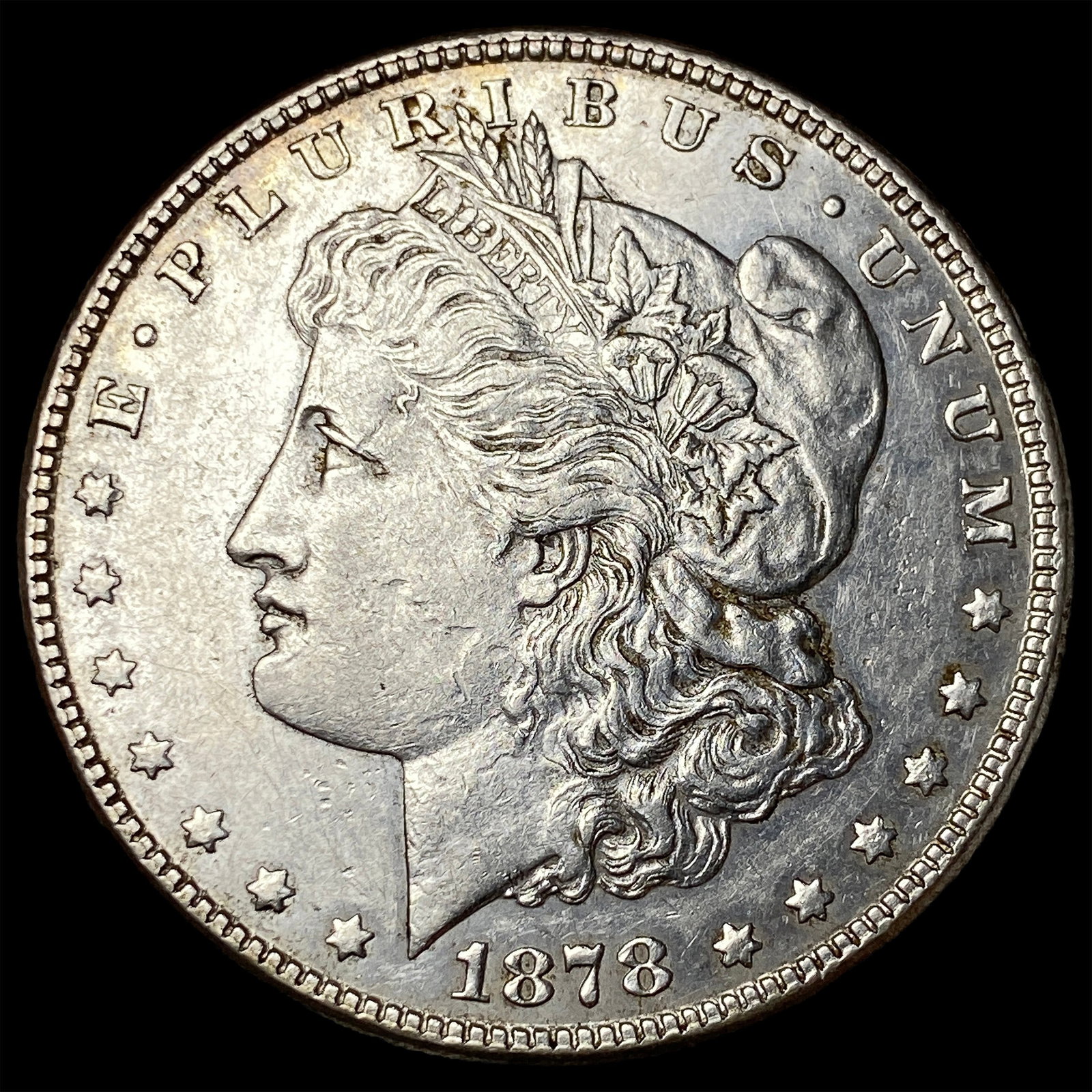 1878-S Silver Morgan Dollar NEARLY UNCIRCULATED: 1878-S Silver Morgan Dollar NEARLY UNCIRCULATED