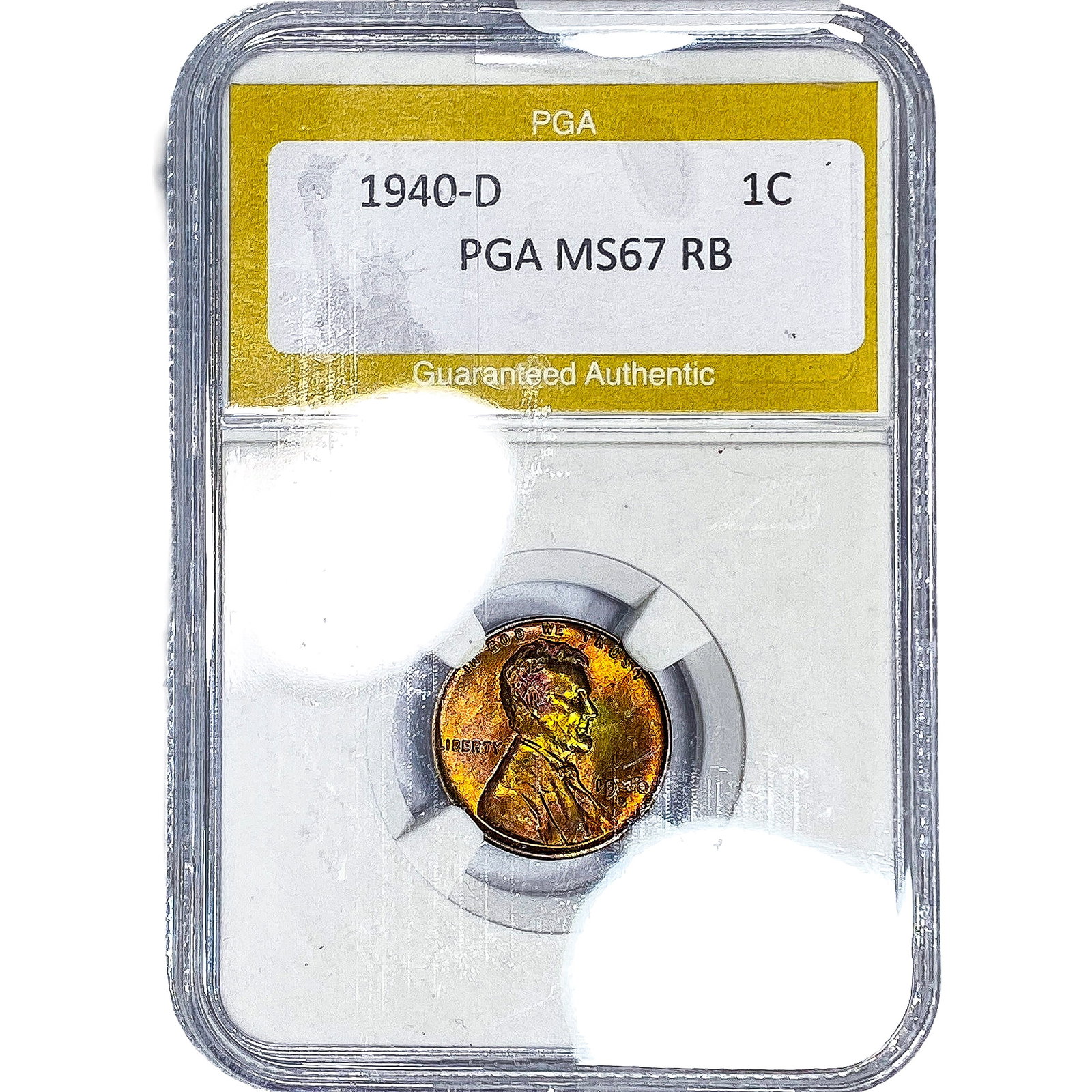 1940-D Wheat Cent PGA MS67 RB (1 of 2)