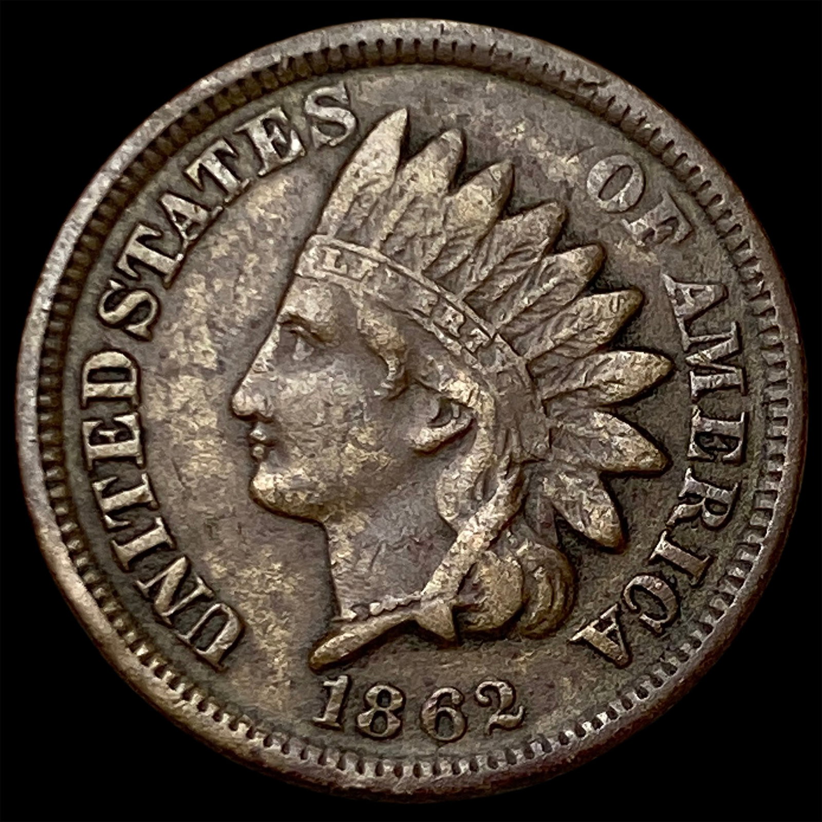 1862 Copper-Nickel Indian Head Cent NEARLY UNCIRCULATED: 1862 Copper-Nickel Indian Head Cent NEARLY UNCIRCULATED
