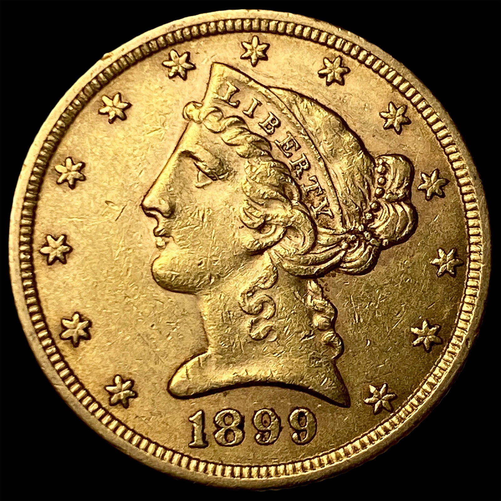 1899 Liberty Head Half Eagle $5 Gold UNCIRCULATED: 1899 Liberty Head Half Eagle $5 Gold UNCIRCULATED