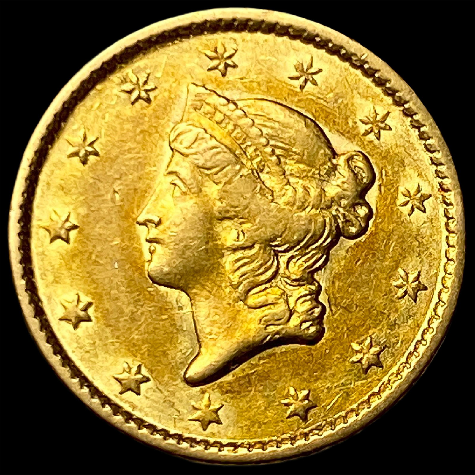 1851 Gold $1 Liberty Head Type 1 CLOSELY UNCIRCULATED (1 of 2)