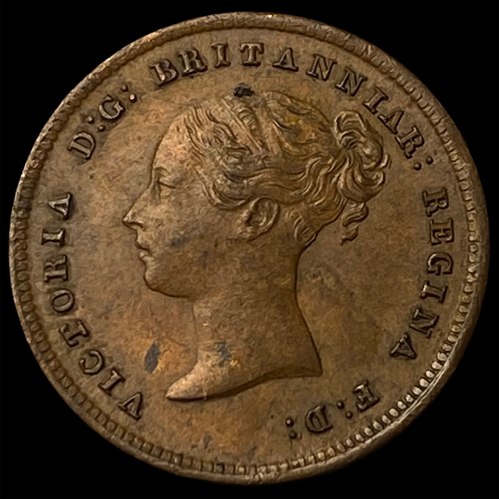 1843 Cetlon Copper 1/52 Farthing (1 of 2)