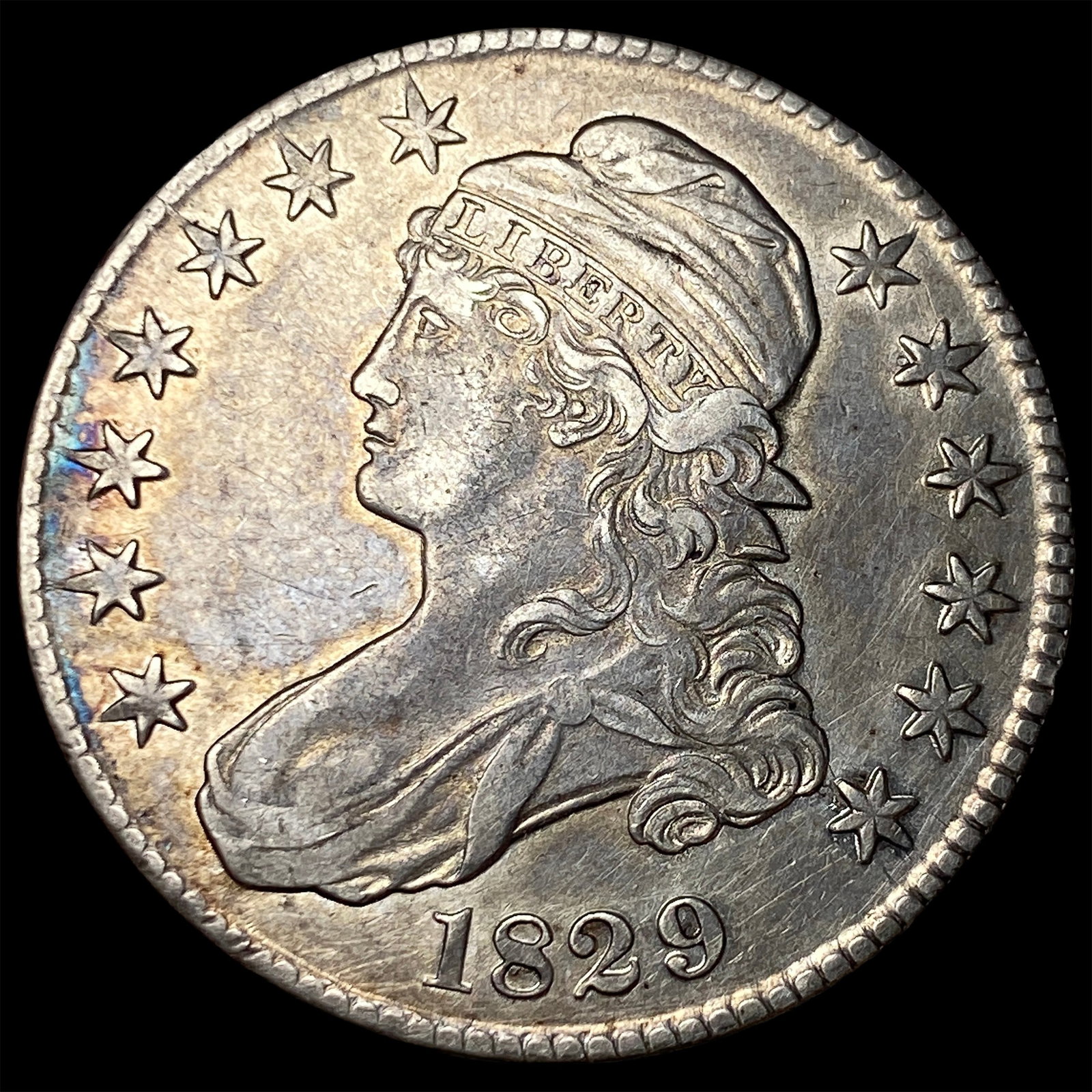1829 Capped Bust Half Dollar CLOSELY UNCIRCULATED (1 of 2)