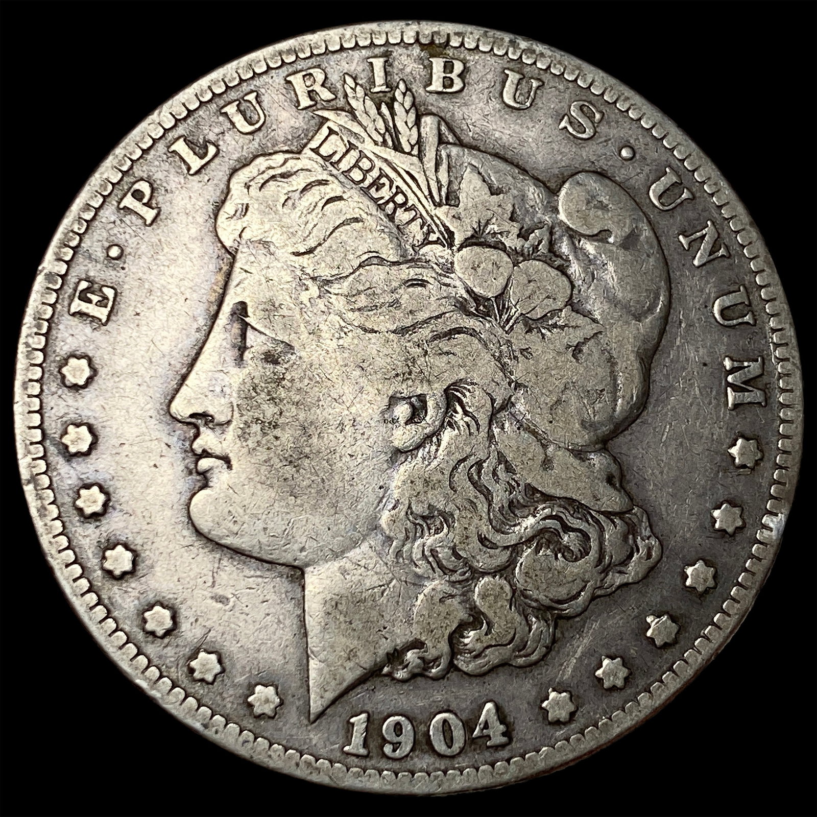 1904-S Silver Morgan Dollar LIGHTLY CIRCULATED: 1904-S Silver Morgan Dollar LIGHTLY CIRCULATED