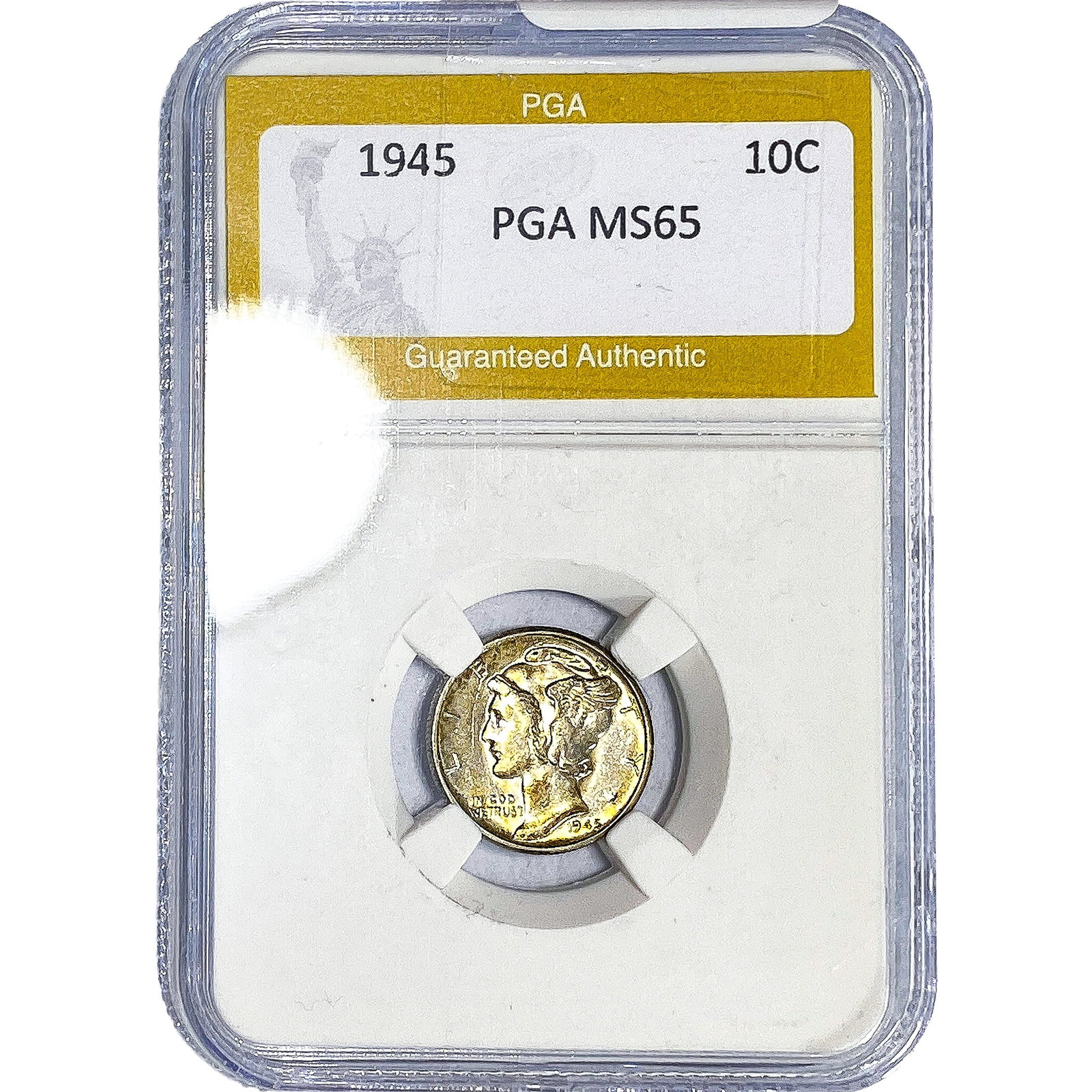 1945 Mercury Silver Dime PGA MS65 (1 of 2)