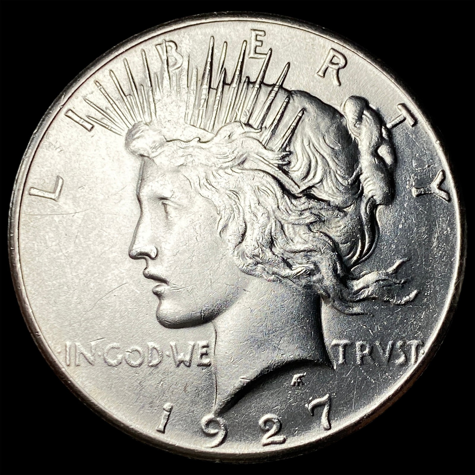 1927 Peace Silver Dollar CLOSELY UNCIRCULATED: 1927 Peace Silver Dollar CLOSELY UNCIRCULATED
