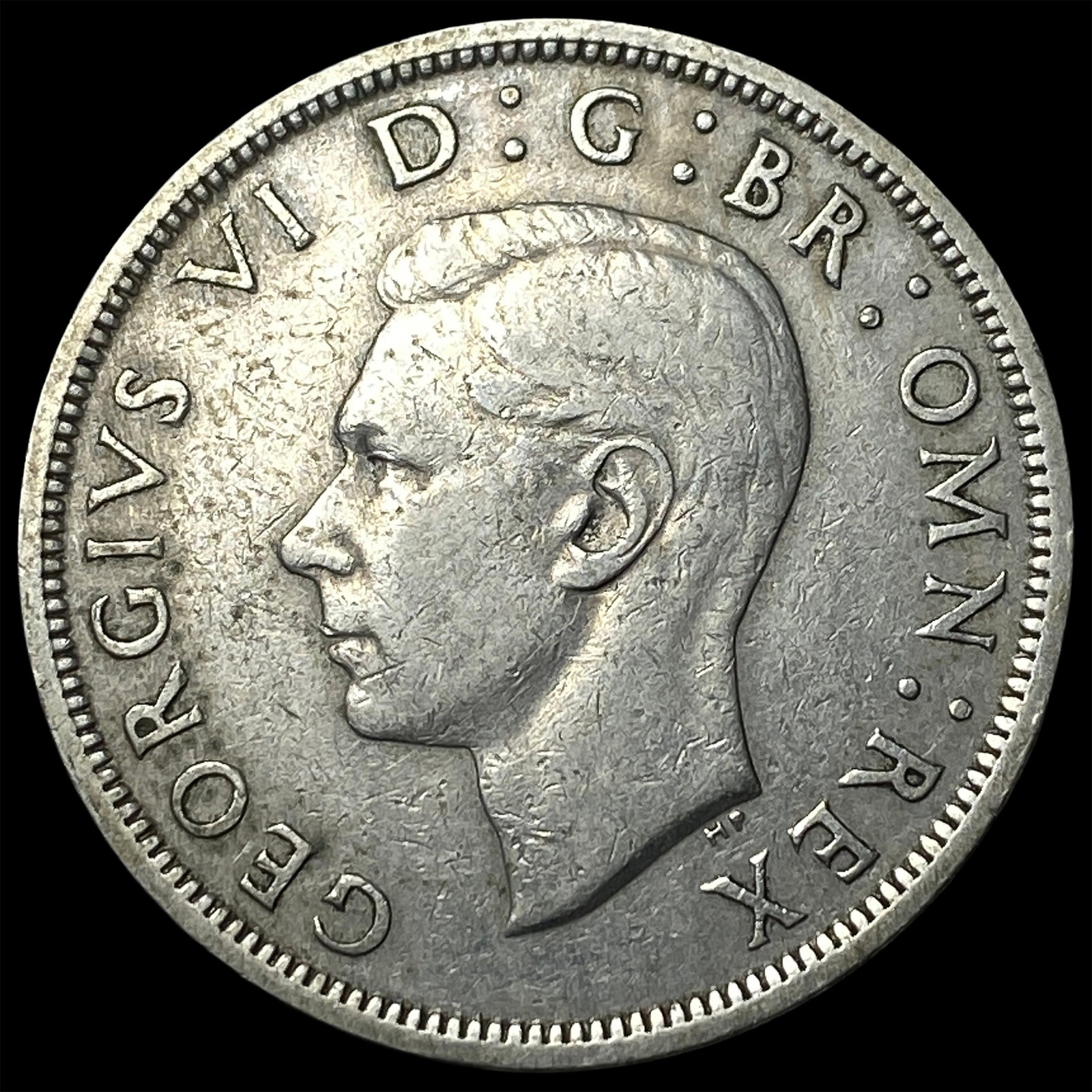 1951 Great Britain Silver 1/2 Crown: 1951 Great Britain Silver 1/2 Crown