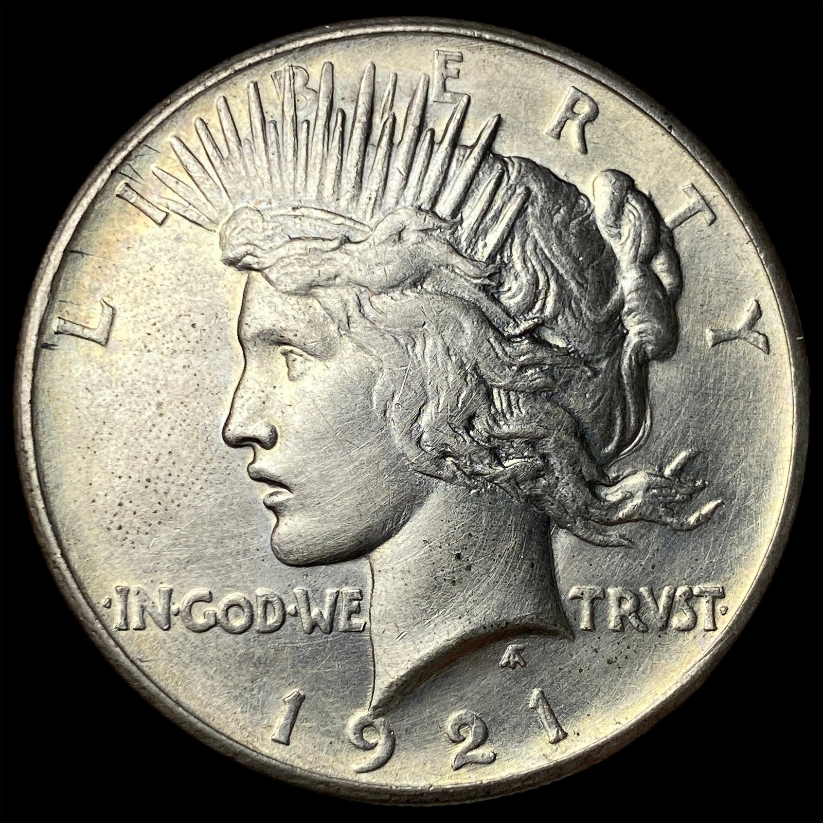 1921 Silver Peace Dollar CLOSELY UNCIRCULATED (1 of 2)
