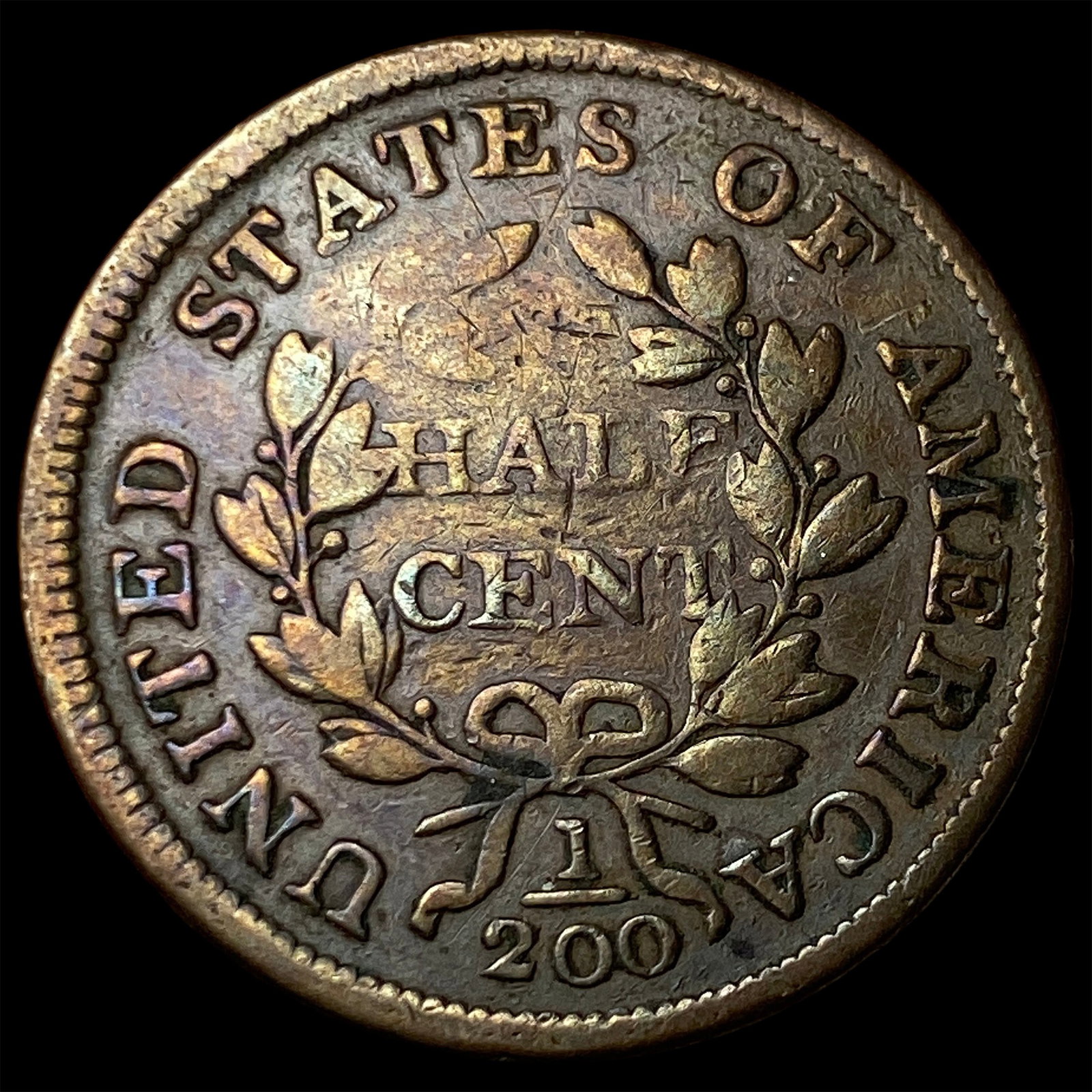 1803 Copper Half Cent LIGHTLY CIRCULATED - 2