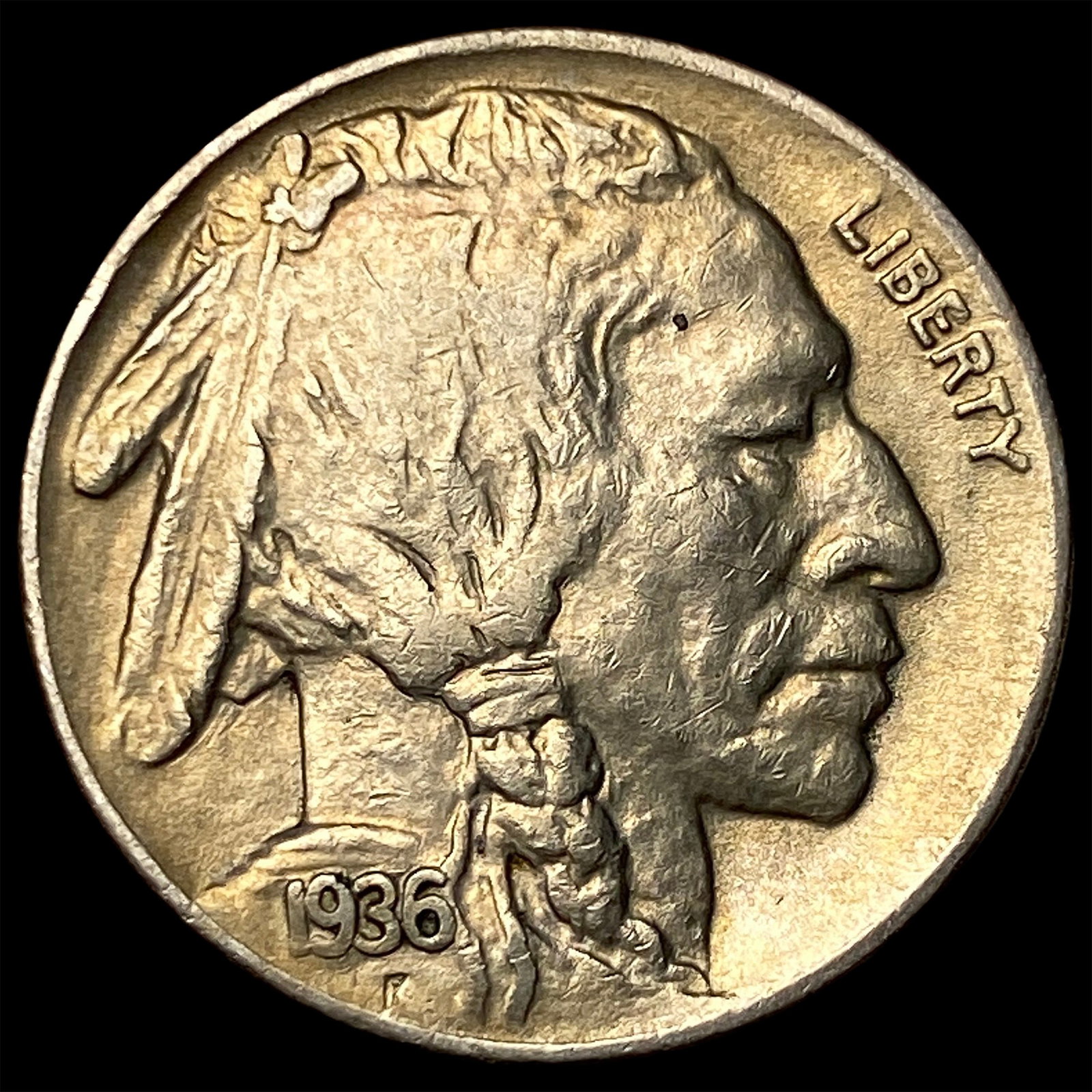 1936-D Nickel Buffalo Five Cents CLOSELY UNCIRCULATED (1 of 2)