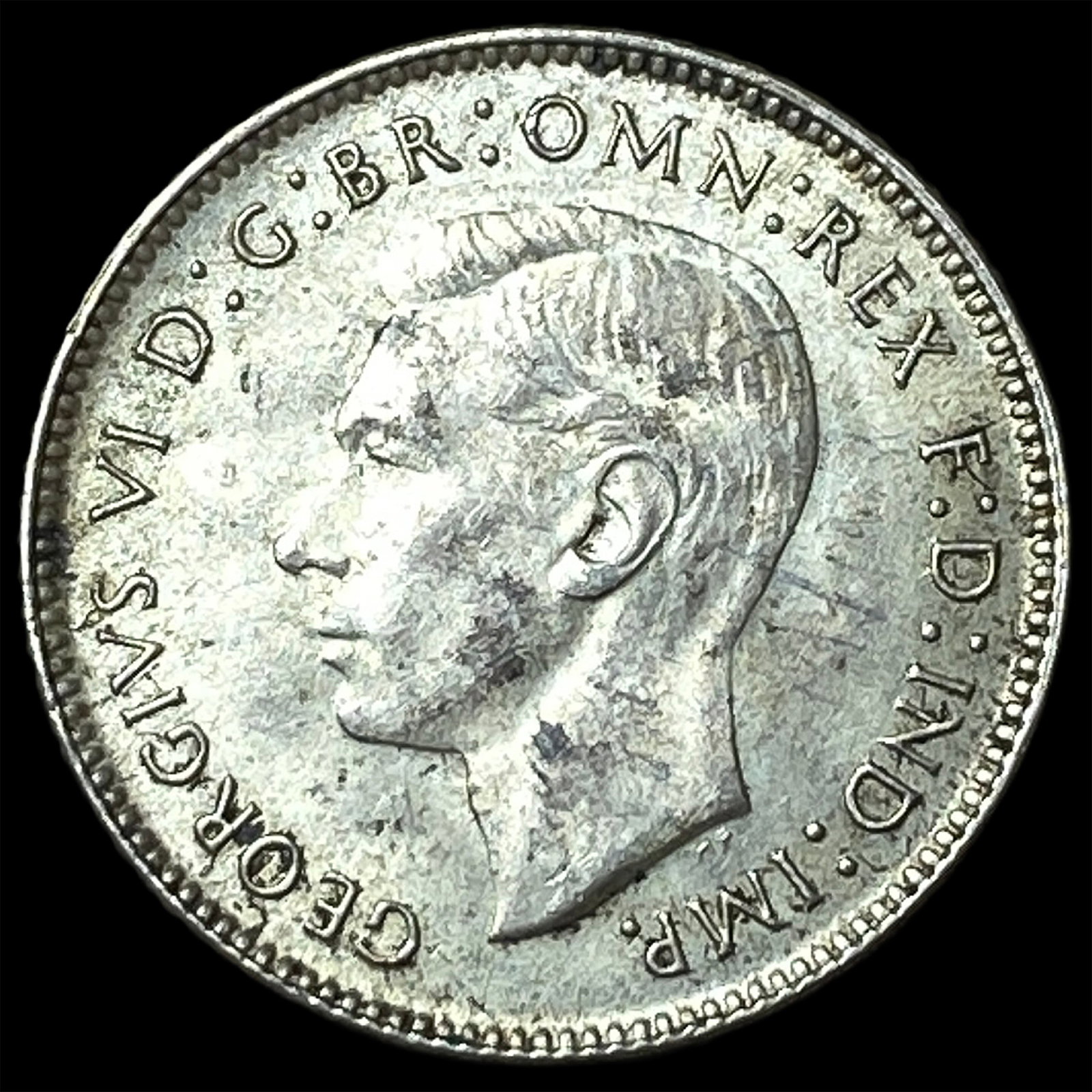 1934D Australia Silver 6 Pence KM 38: 1934D Australia Silver 6 Pence KM 38