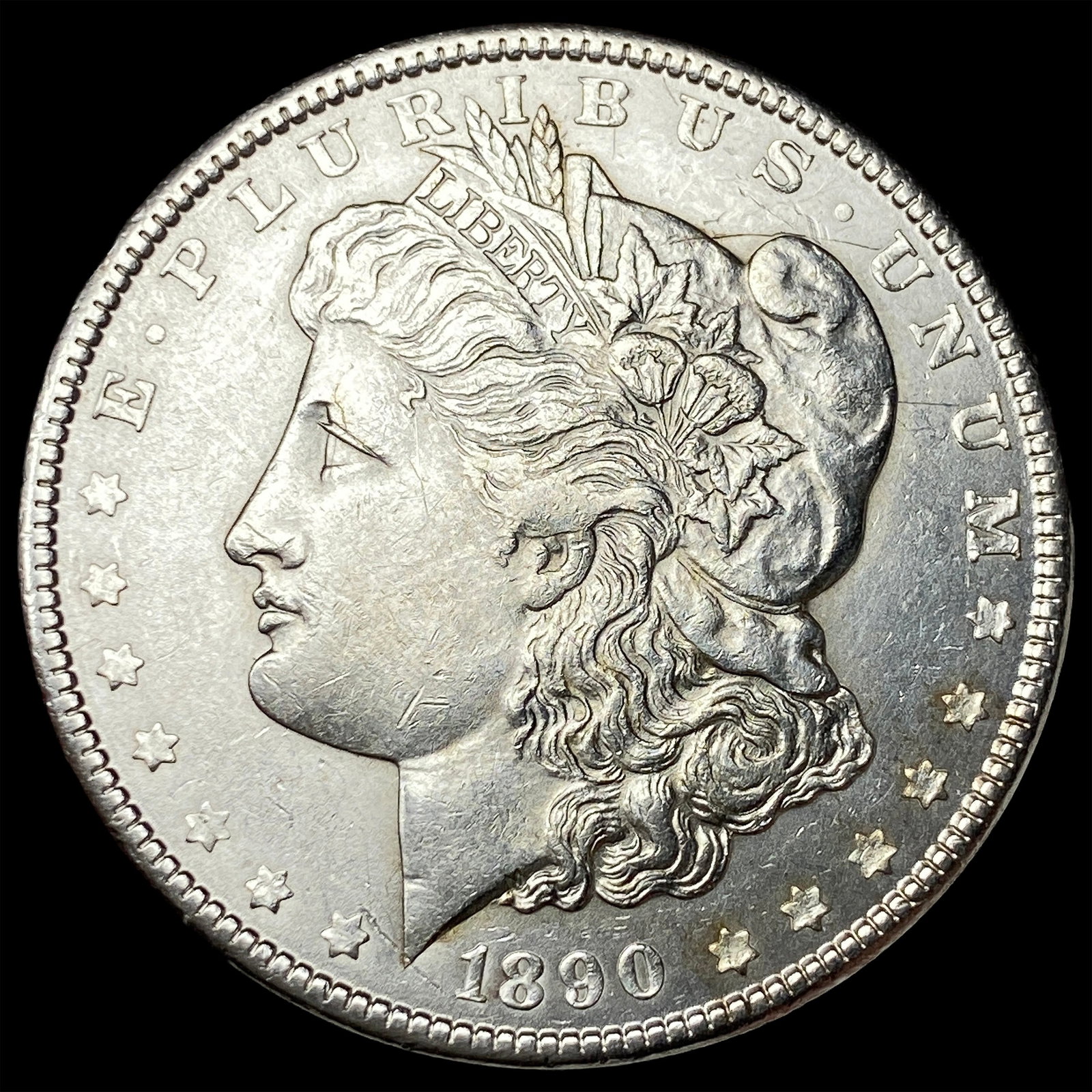1890 Morgan Silver Dollar CLOSELY UNCIRCULATED: 1890 Morgan Silver Dollar CLOSELY UNCIRCULATED