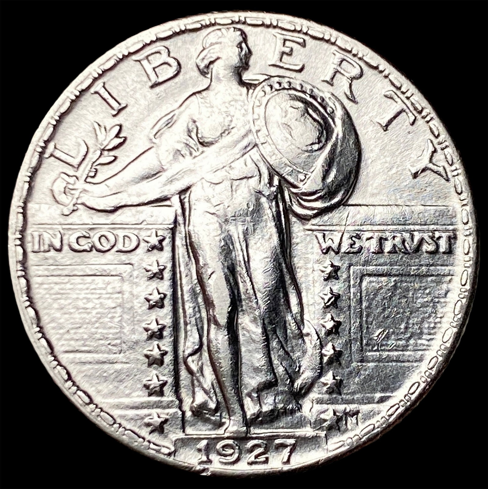 1927 Standing Liberty Silver Quarter CHOICE BU: 1927 Standing Liberty Silver Quarter CHOICE BU