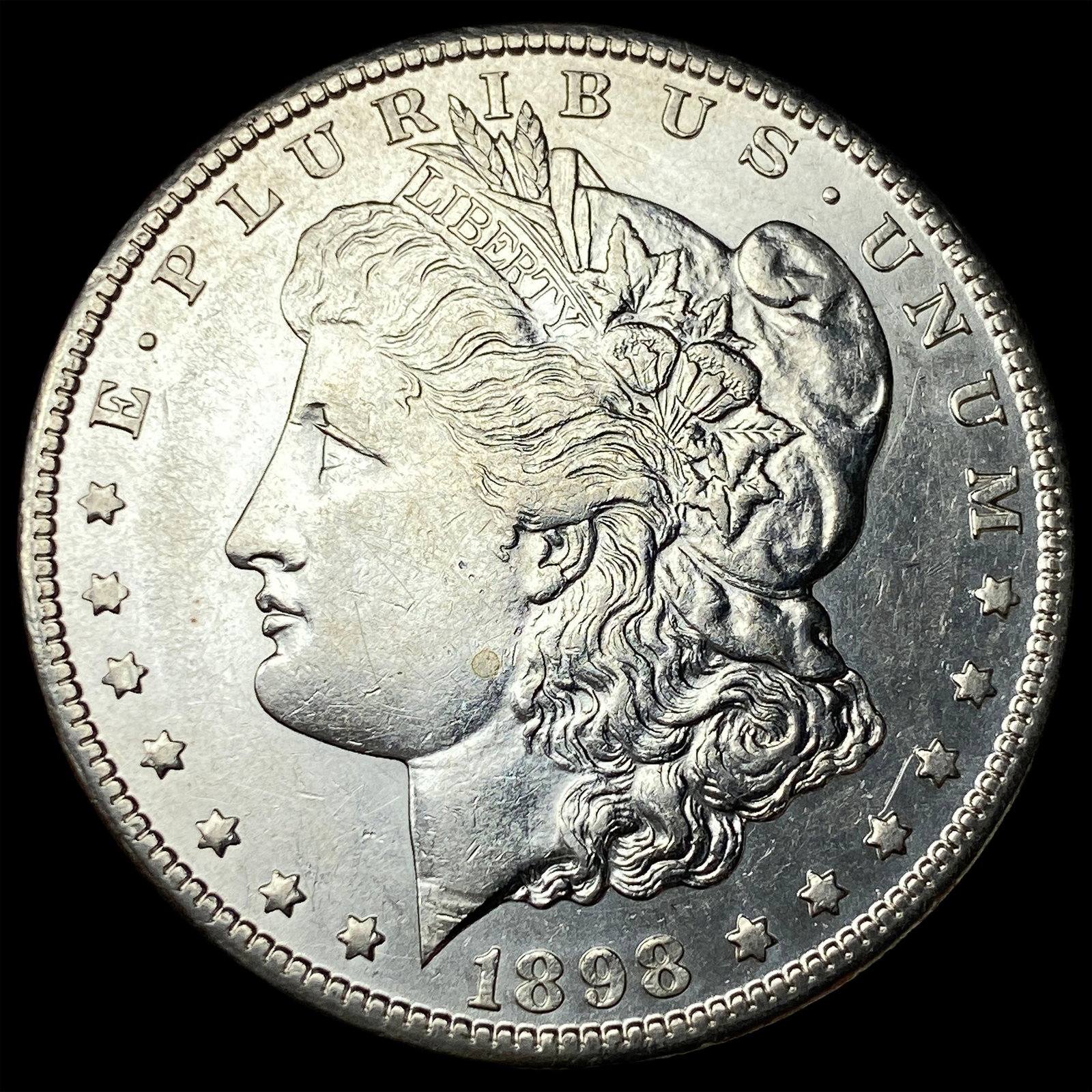 1898-S Silver Morgan Dollar CHOICE AU: 1898-S Silver Morgan Dollar CHOICE AU