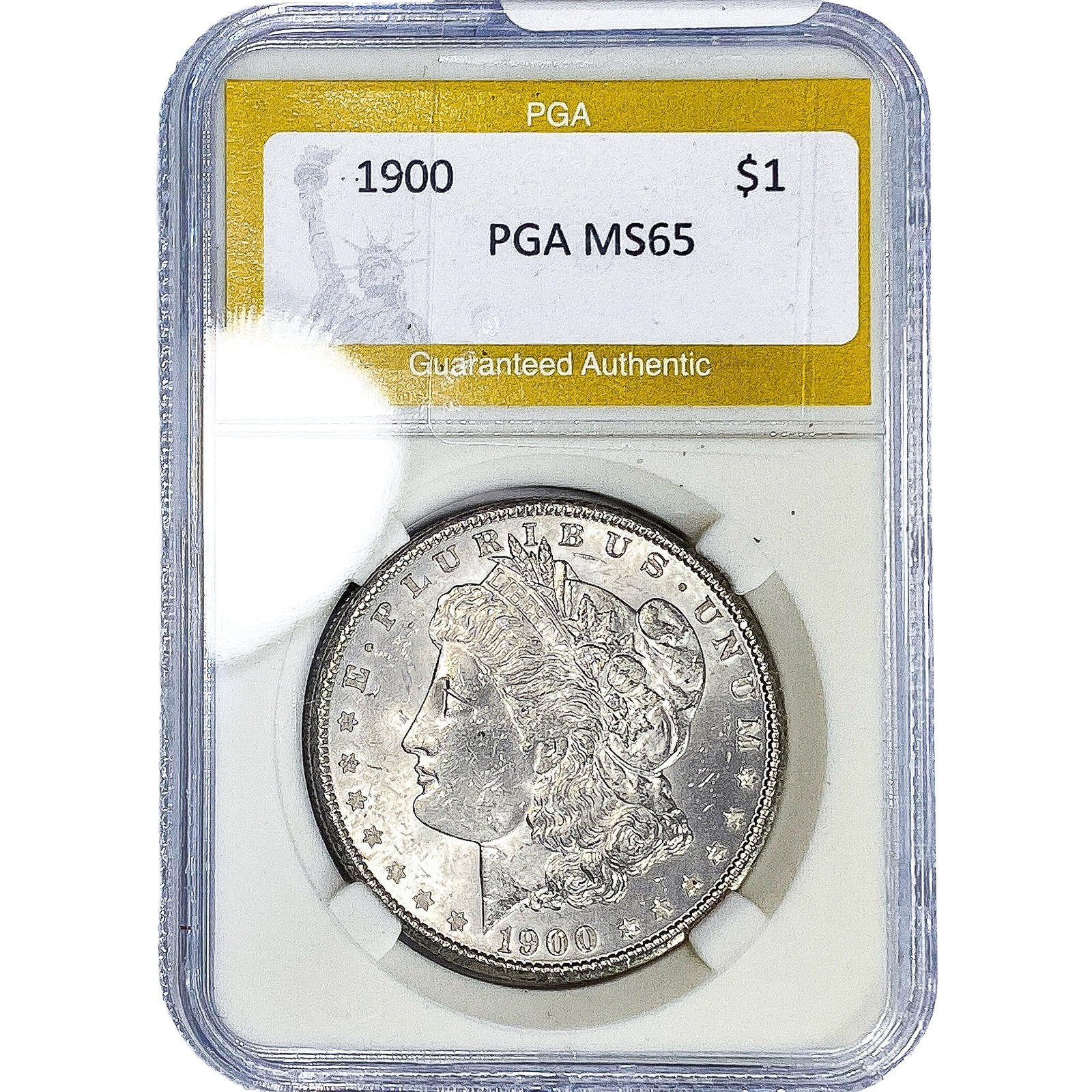 1900 Morgan Silver Dollar PGA MS65: 1900 Morgan Silver Dollar PGA MS65
