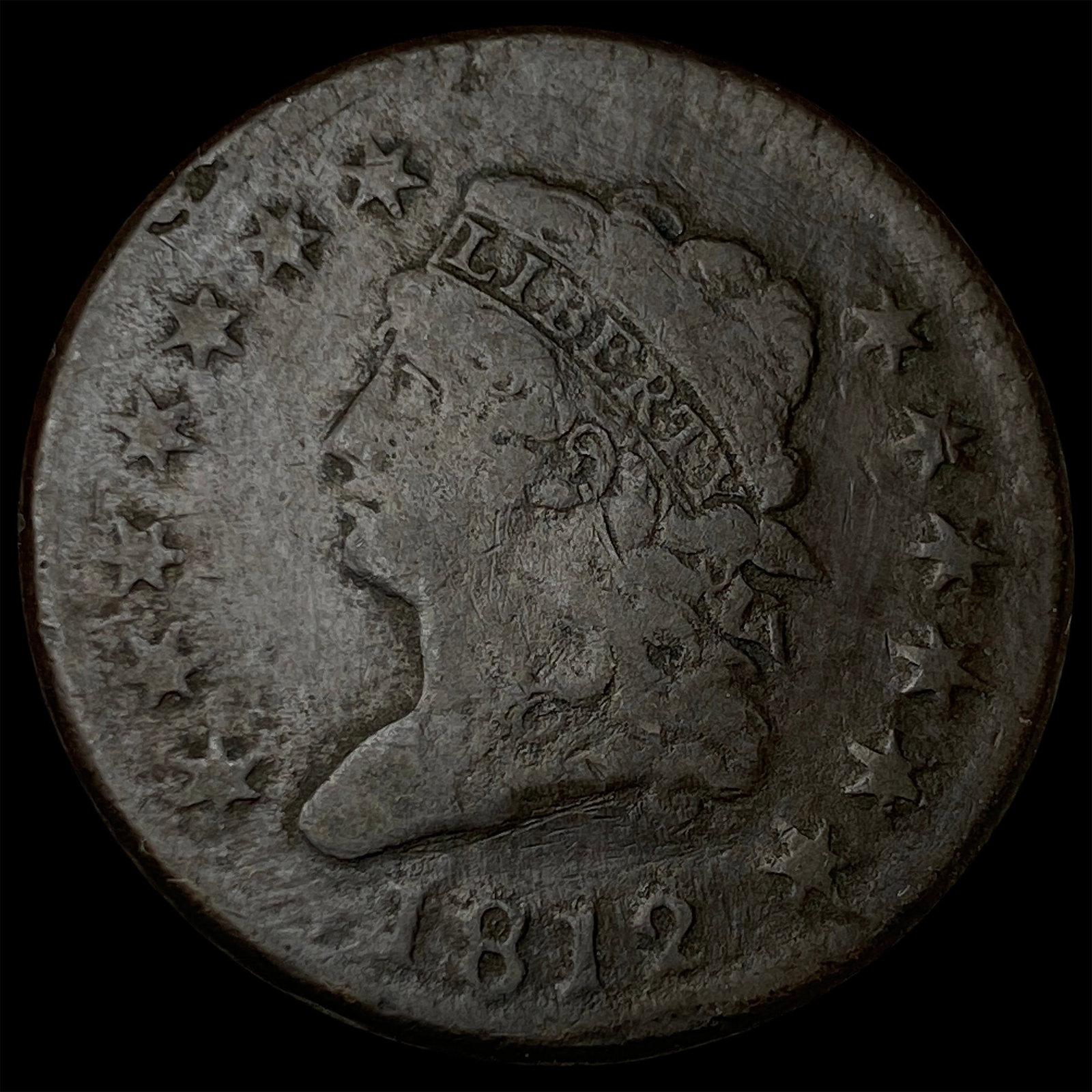 1812 Classic Head Large Cent LIGHTLY CIRCULATED: 1812 Classic Head Large Cent LIGHTLY CIRCULATED