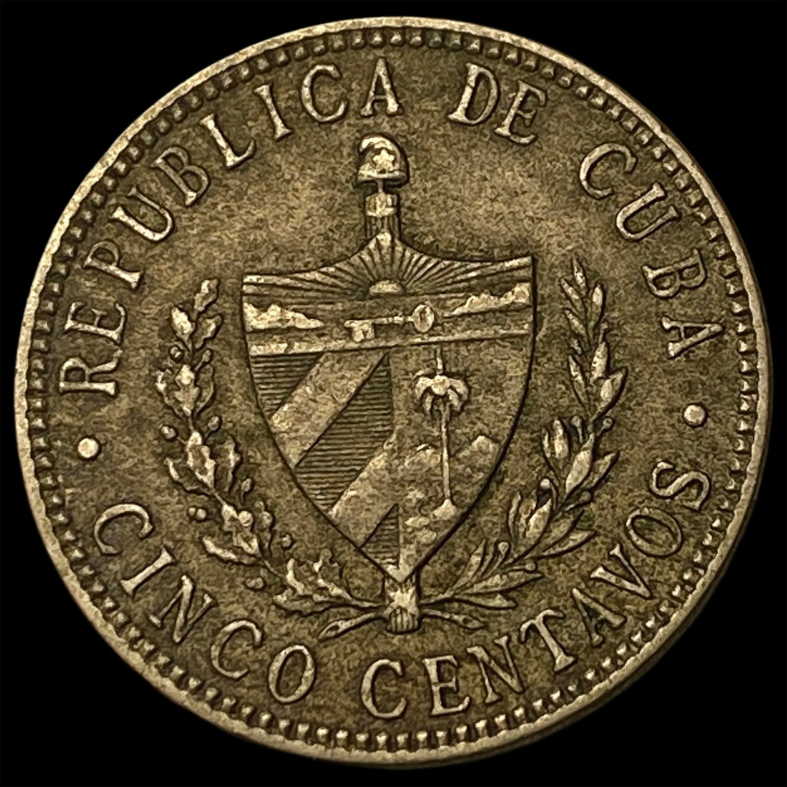 1920 Cuba Silver 5 Centavos - 2