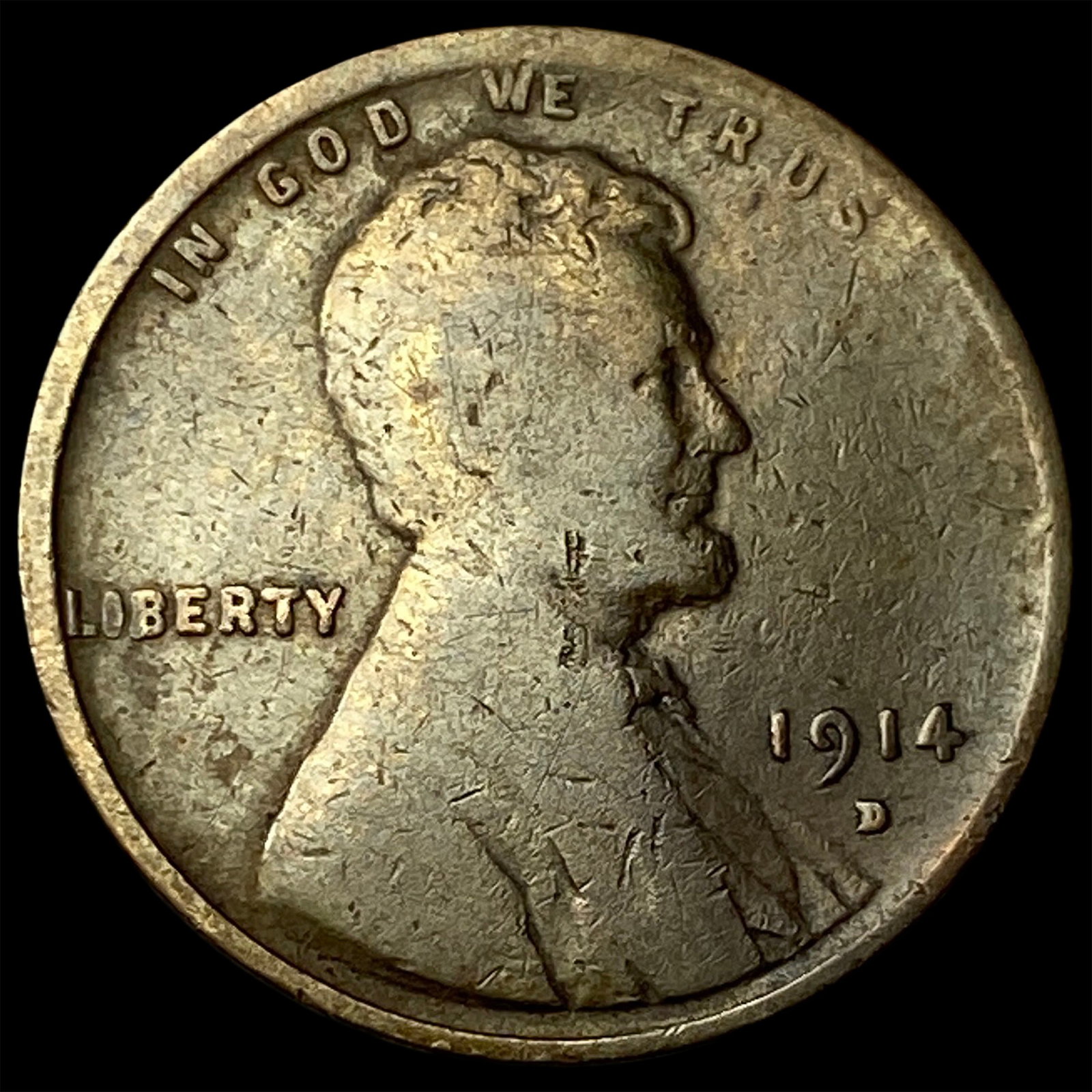 1914-D Lincoln Wheat Cent NICELY CIRCULATED: 1914-D Lincoln Wheat Cent NICELY CIRCULATED
