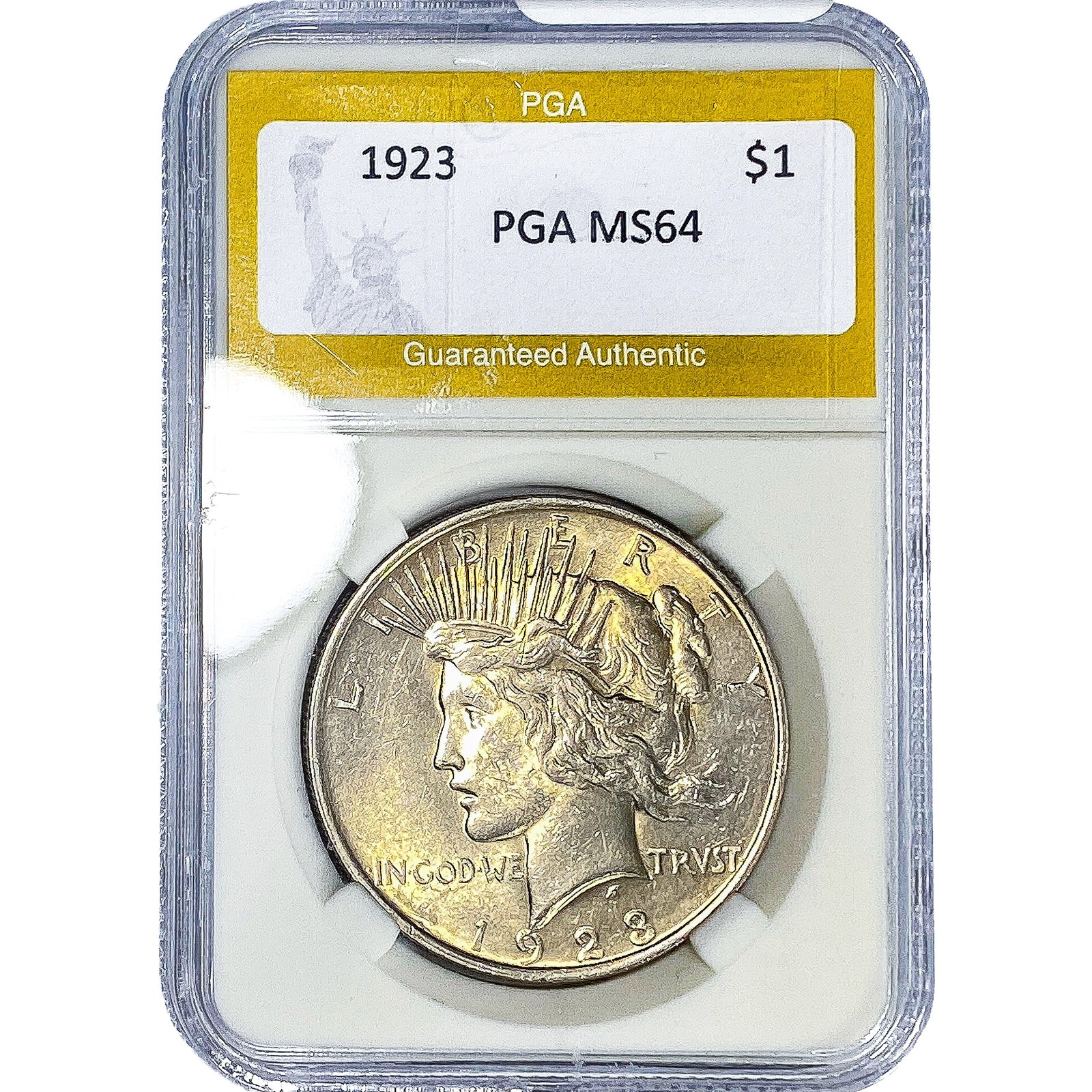 1923 Silver Peace Dollar PGA MS64 (1 of 2)