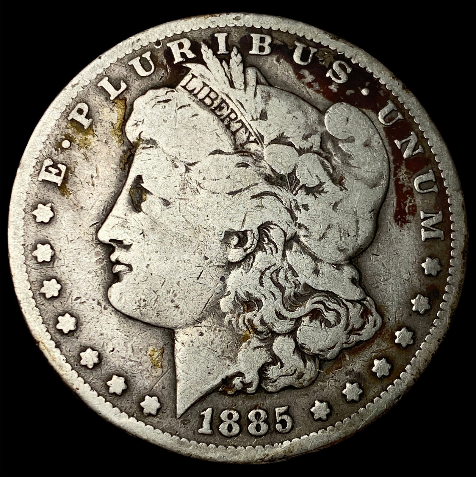 1885-CC Silver Morgan Dollar NICELY CIRCULATED: 1885-CC Silver Morgan Dollar NICELY CIRCULATED