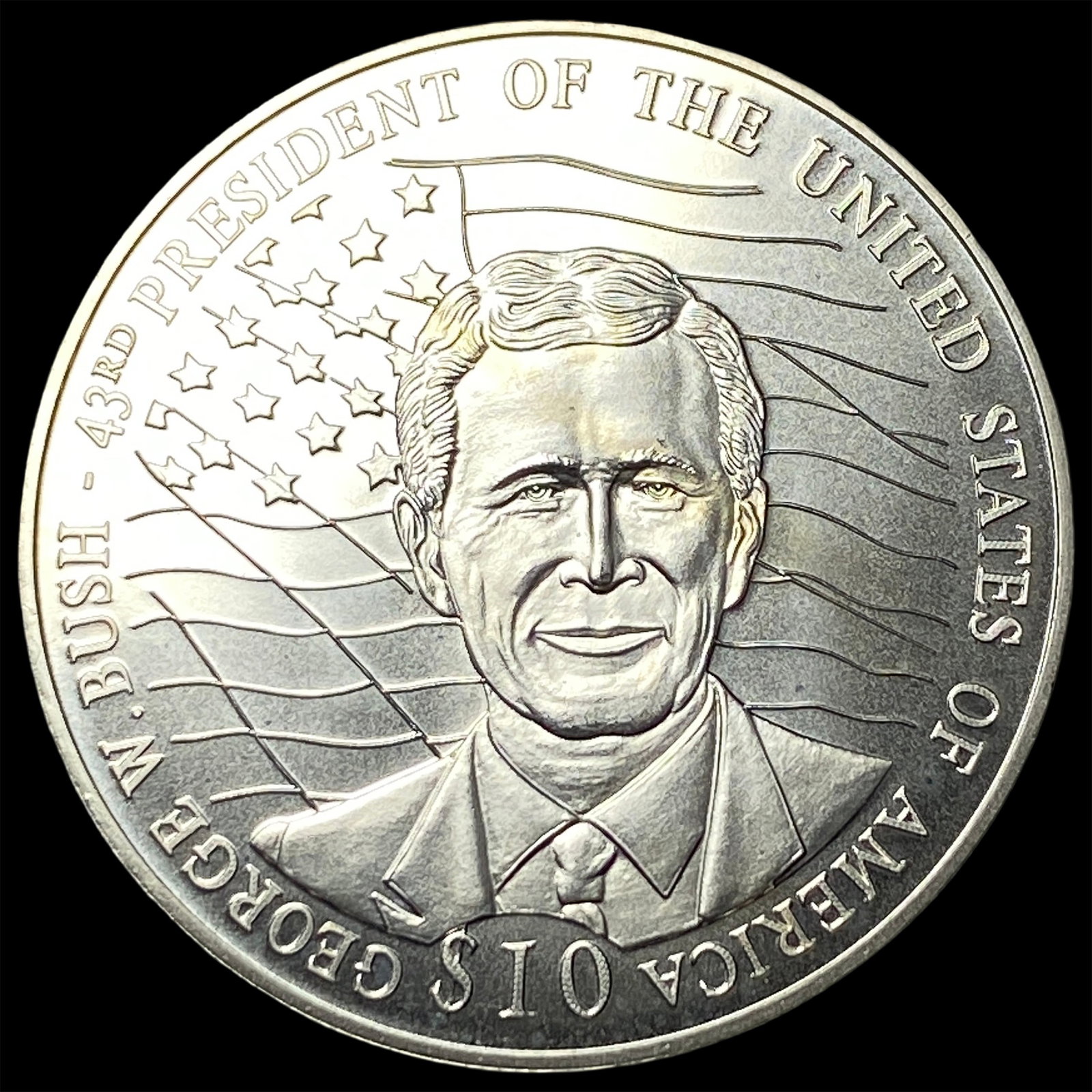 2000 Liberia $10 George W Bush KM 653 (1 of 2)