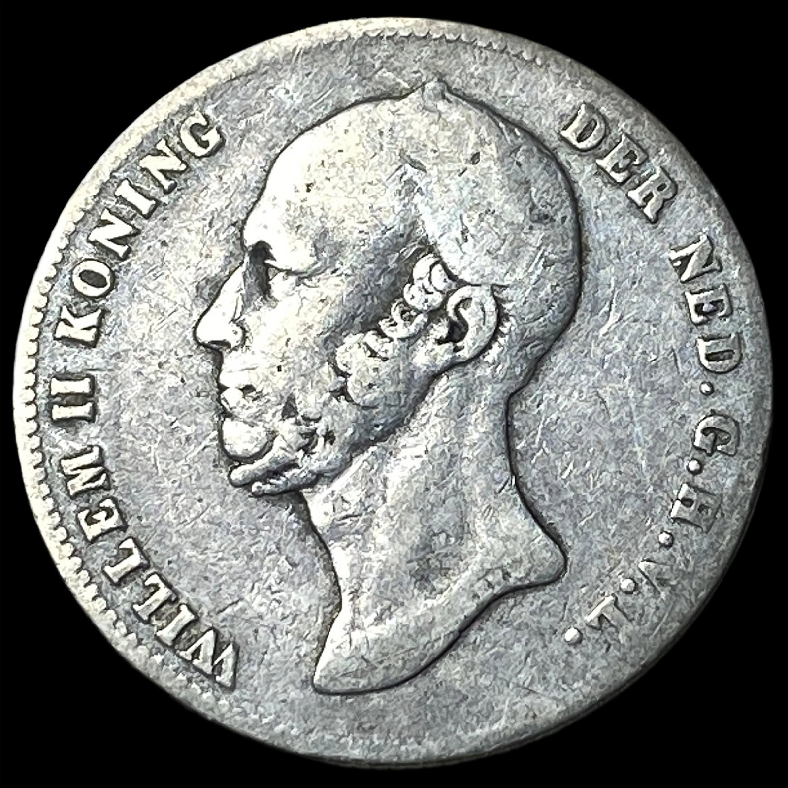 1848 Netherlands Silve 1/2 Gulden KM 73.1: 1848 Netherlands Silve 1/2 Gulden KM 73.1