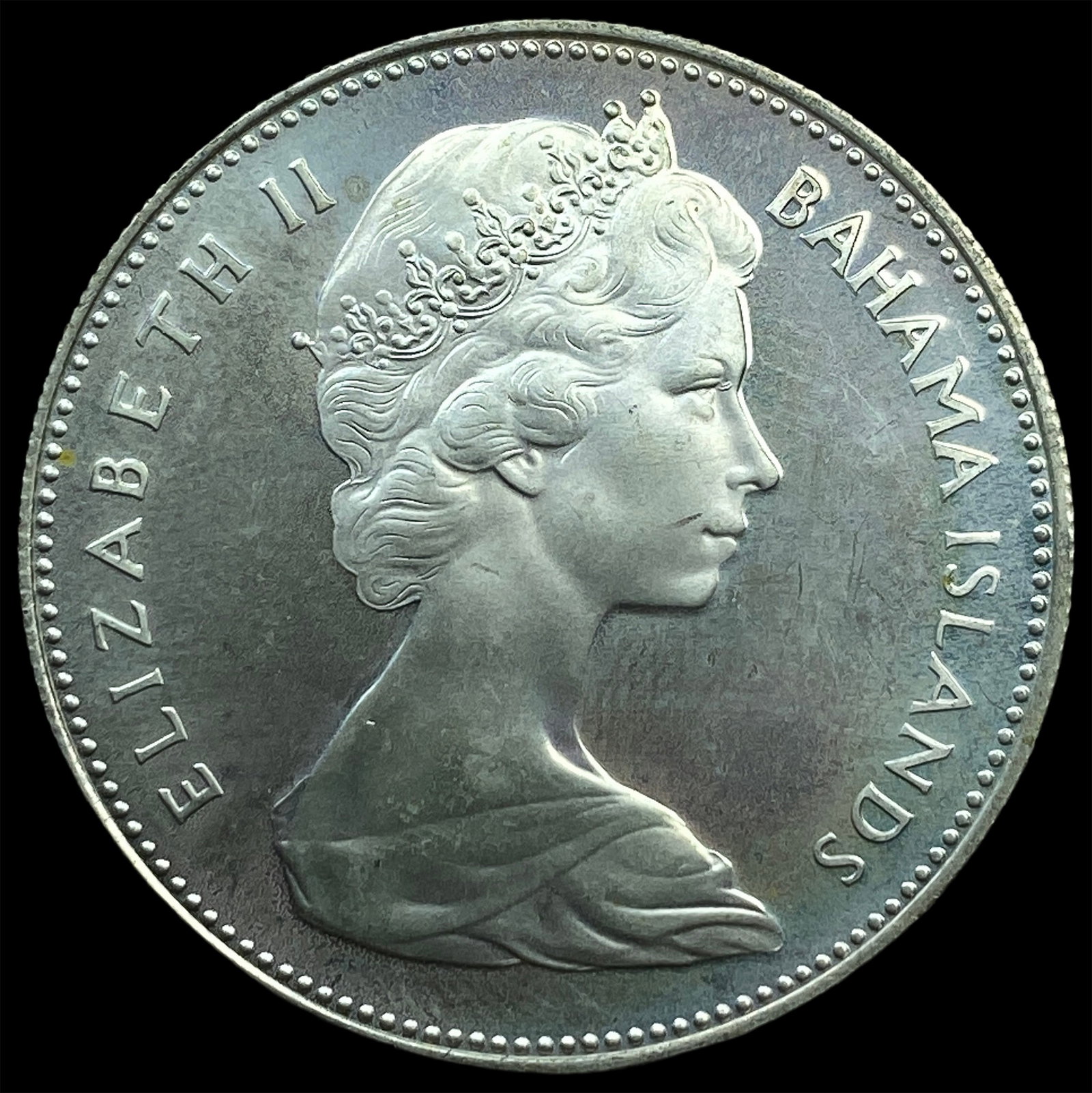1970 Bahamas SIlver Dollar Proof KM 8: 1970 Bahamas SIlver Dollar Proof KM 8