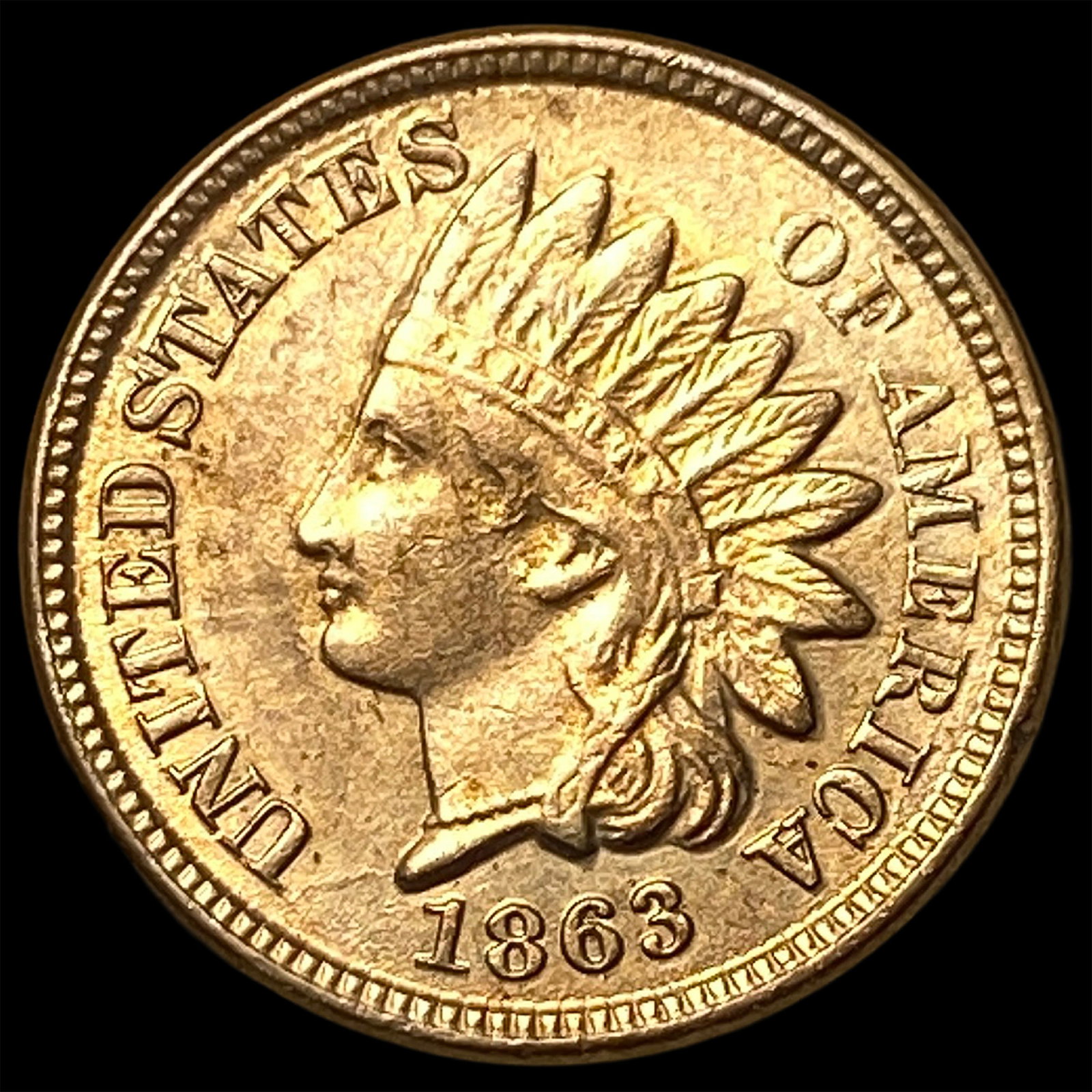 1863 Indian Head Cent UNCIRCULATED (1 of 2)