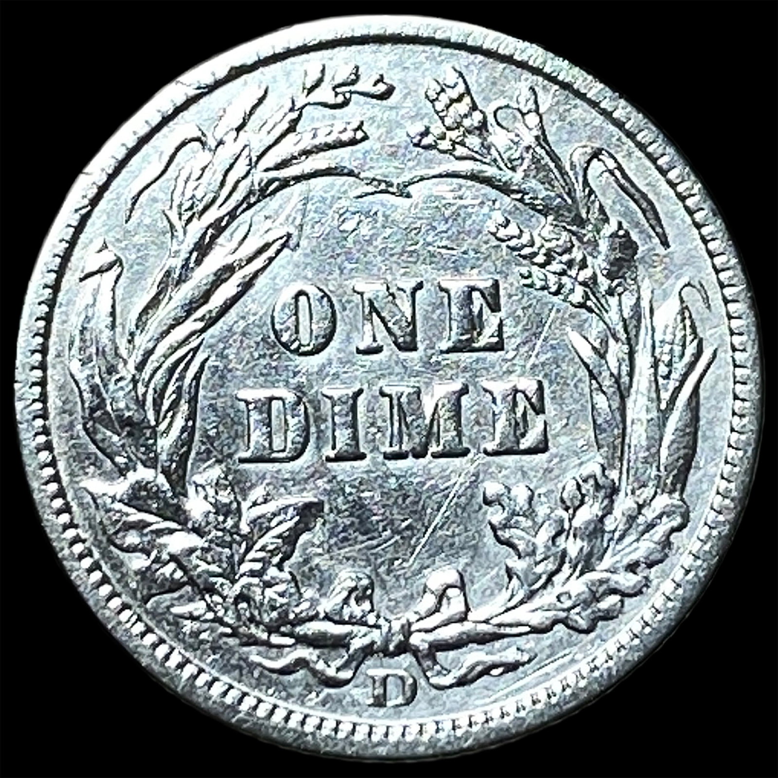 1908-D Silver Barber Dime CLOSELY UNCIRCULATED - 2