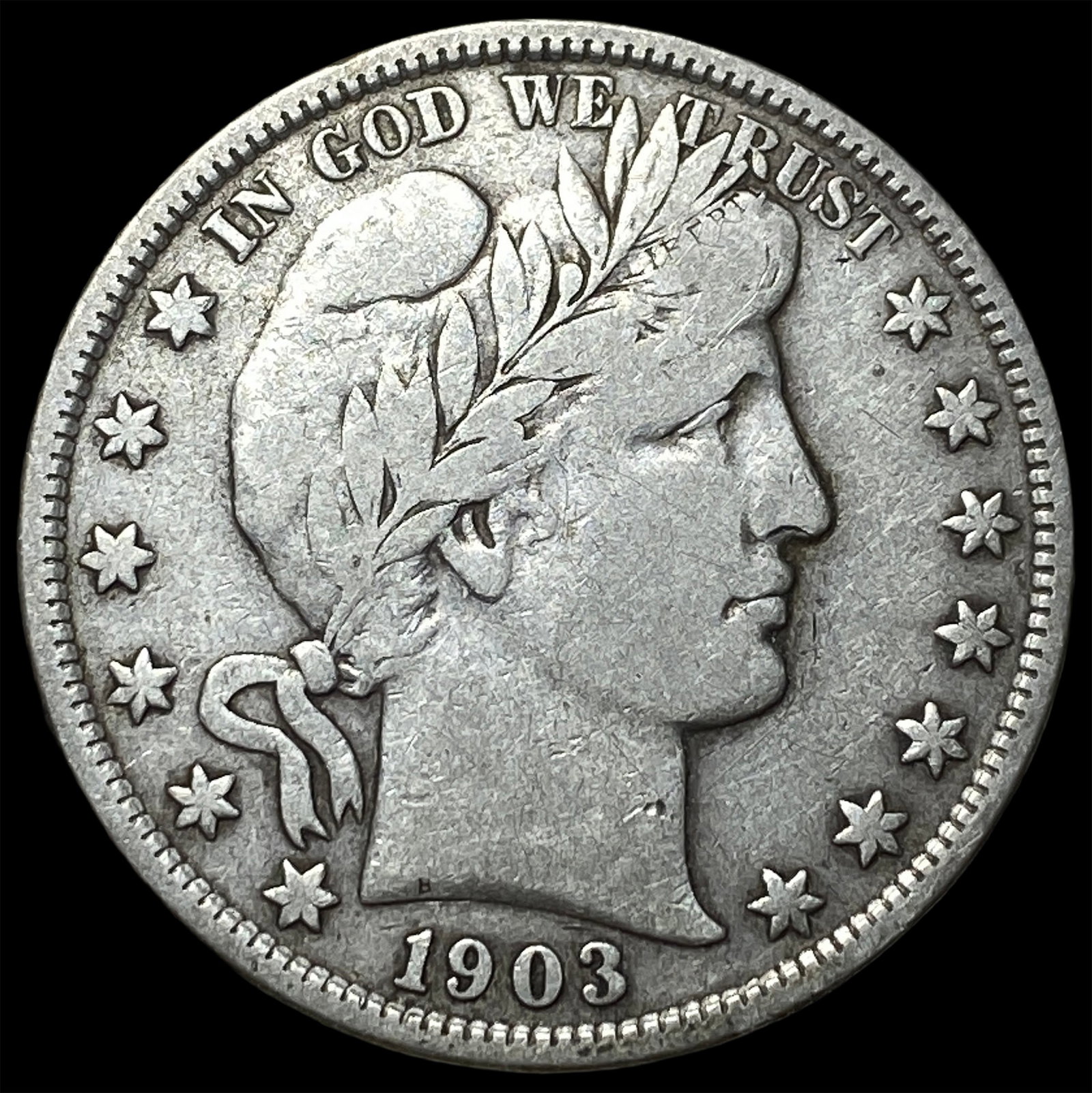 1903 Barber Half Dollar NEARLY UNCIRCULATED: 1903 Barber Half Dollar NEARLY UNCIRCULATED