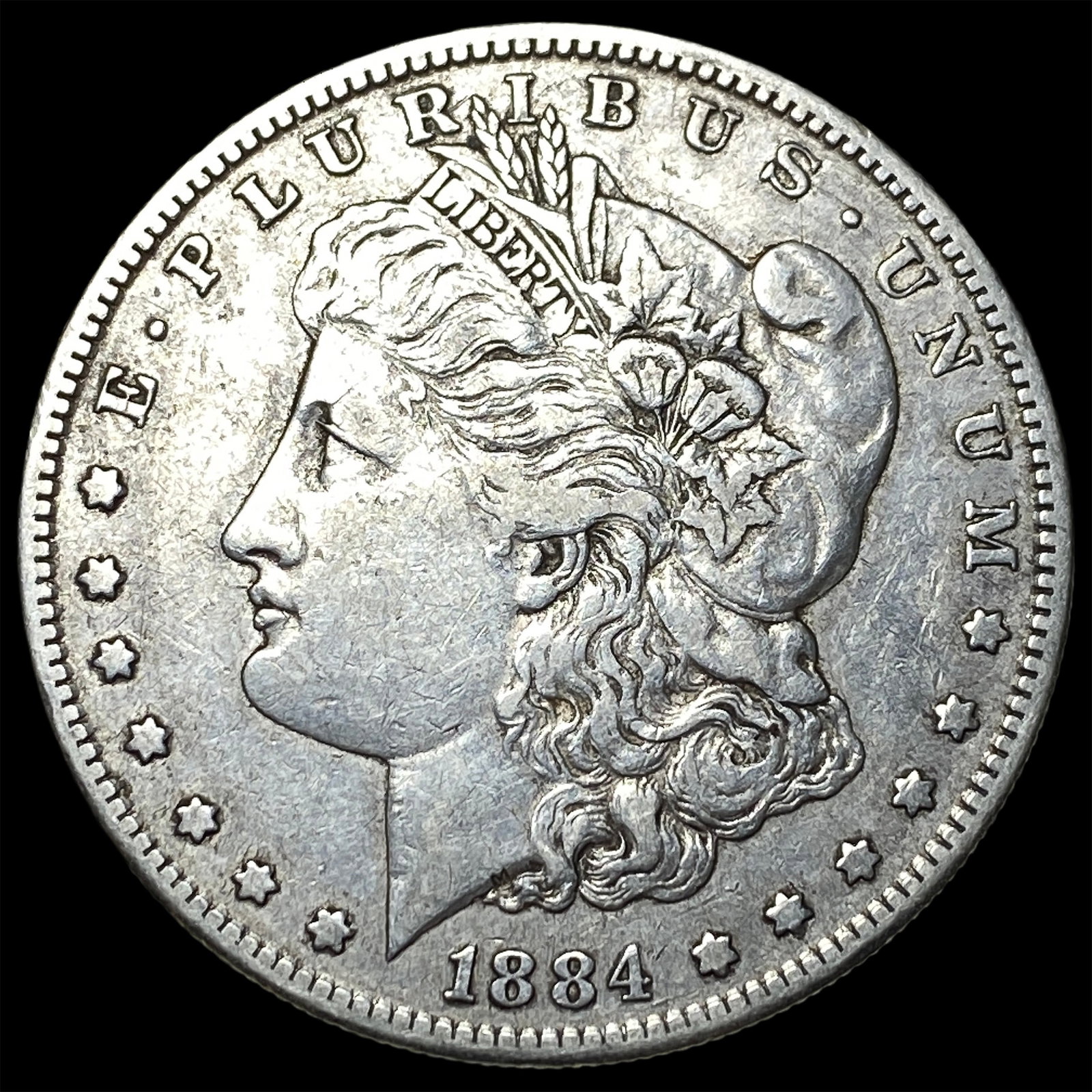 1884-S Silver Morgan Dollar NEARLY UNCIRCULATED: 1884-S Silver Morgan Dollar NEARLY UNCIRCULATED