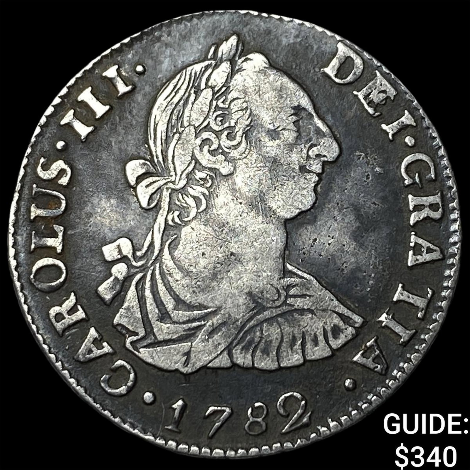 1782 Bolivia Charles III Silver 2 Reales (1 of 2)