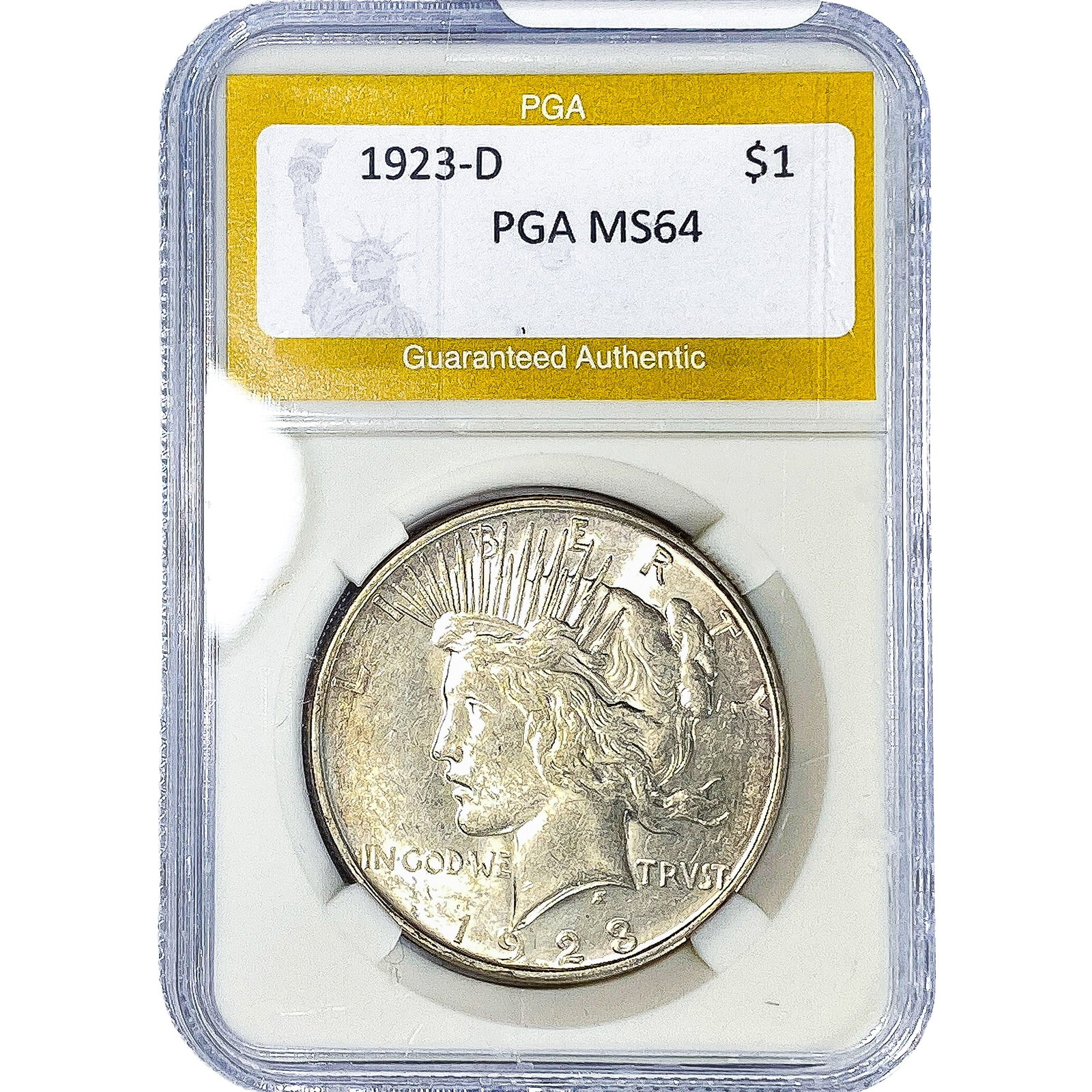 1923-D Silver Peace Dollar PGA MS64 (1 of 2)