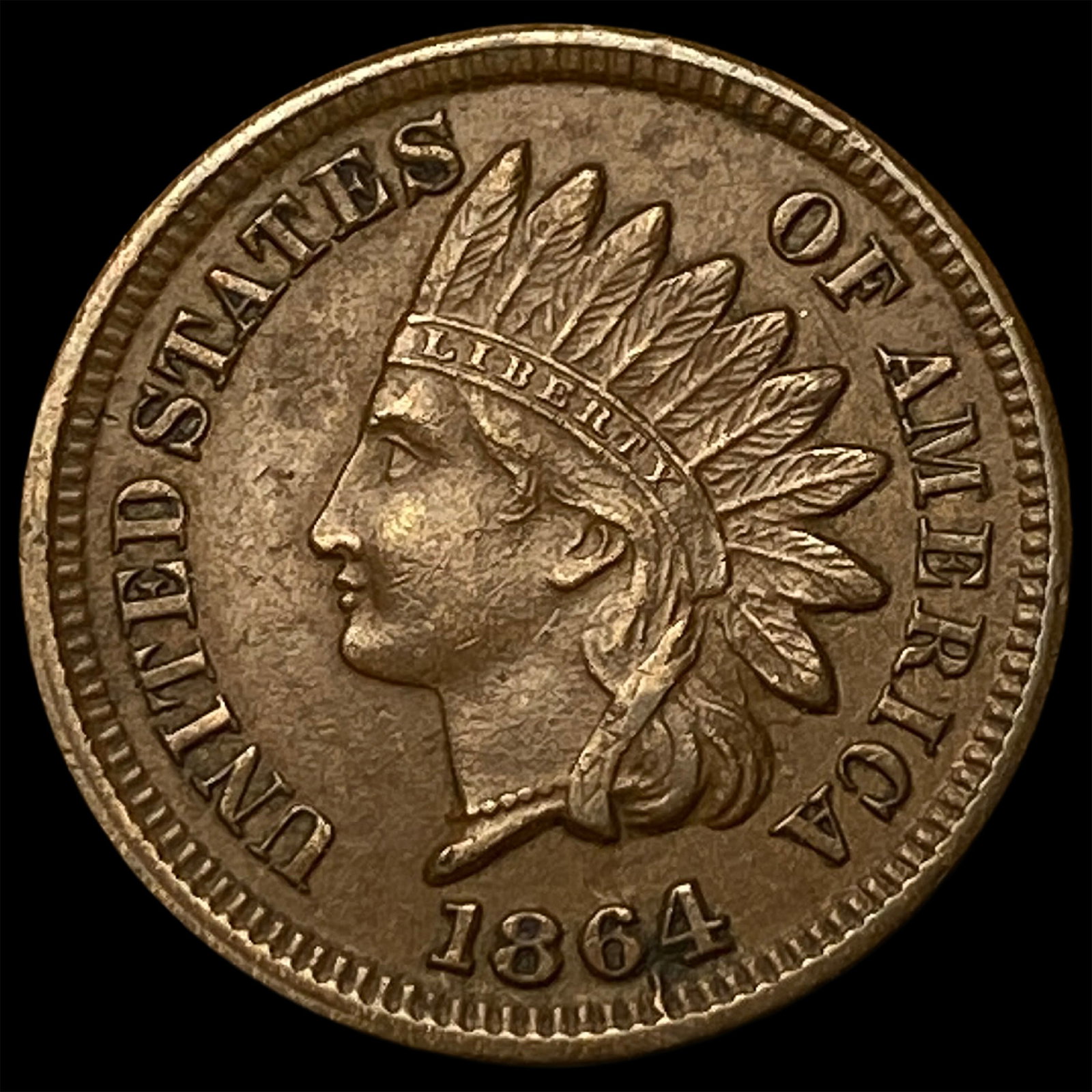 1864 Indian Head Cent CLOSELY UNCIRCULATED (1 of 2)