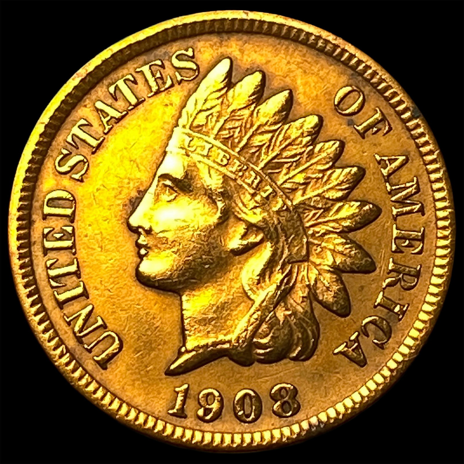 1908-S Indian Head Cent UNCIRCULATED: 1908-S Indian Head Cent UNCIRCULATED