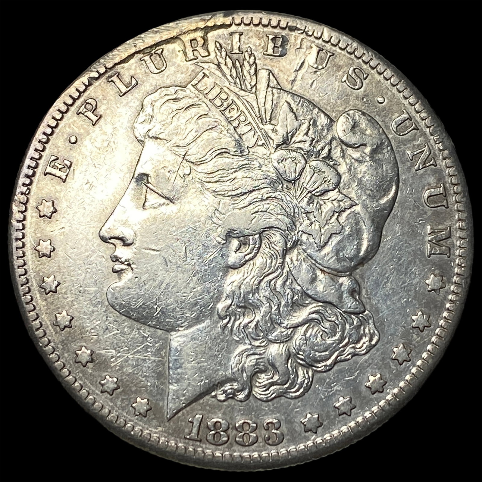 1883-S Silver Morgan Dollar NEARLY UNCIRCULATED: 1883-S Silver Morgan Dollar NEARLY UNCIRCULATED