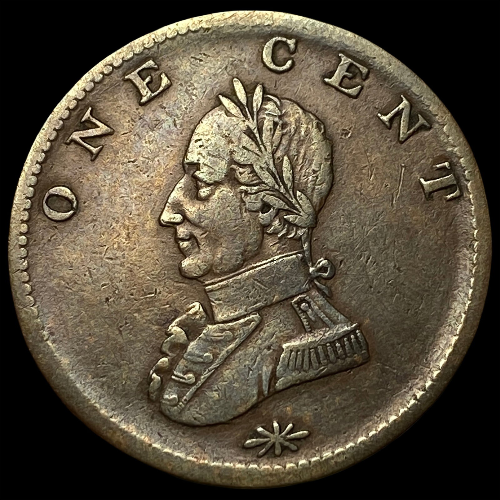 1791 Washington Cent Large Eagle Reverse CHOICE AU - 2
