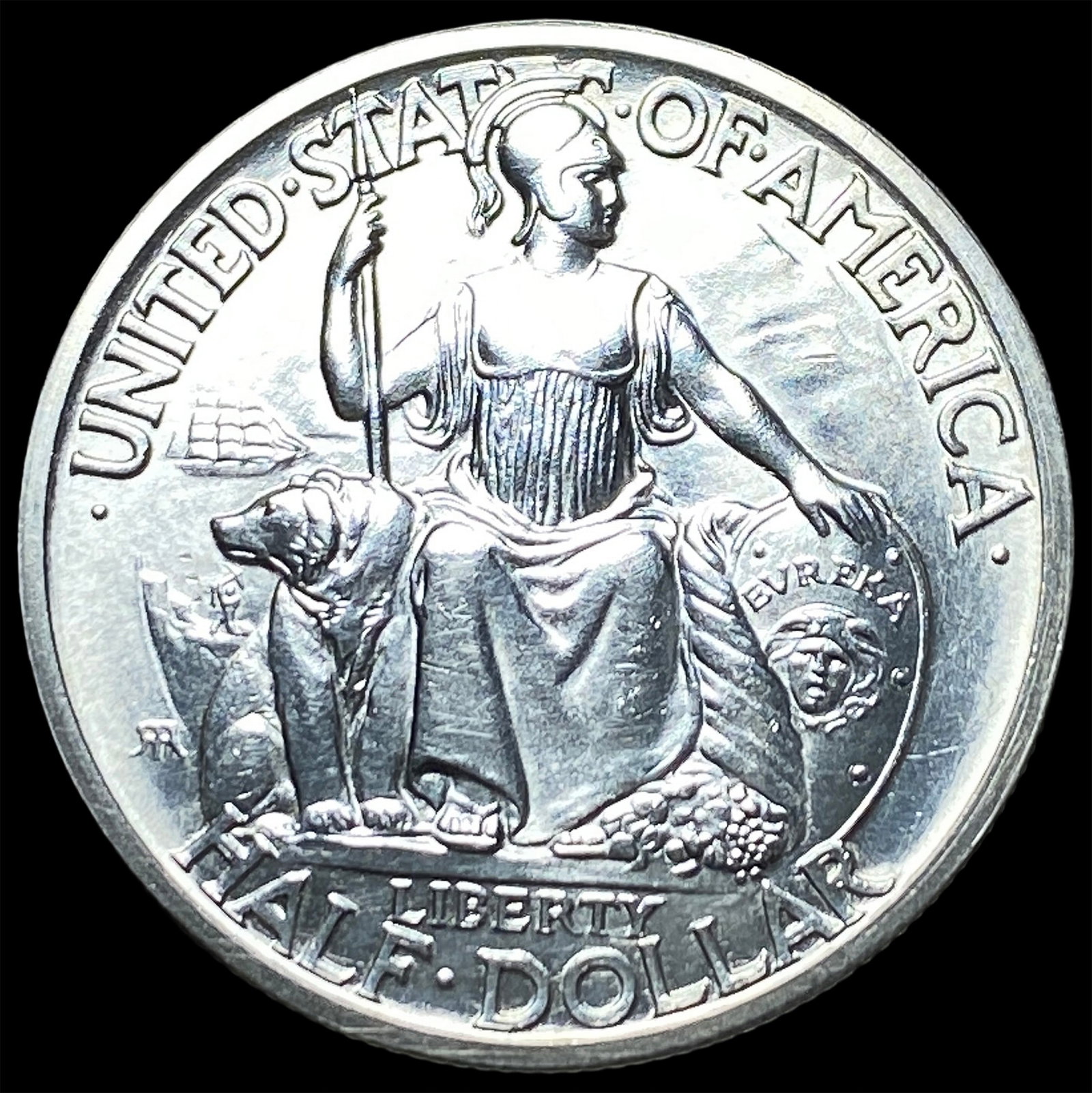 1935-S Silver Half Dollar California-Pacific Exposition GEM BU: 1935-S Silver Half Dollar California-Pacific Exposition GEM BU