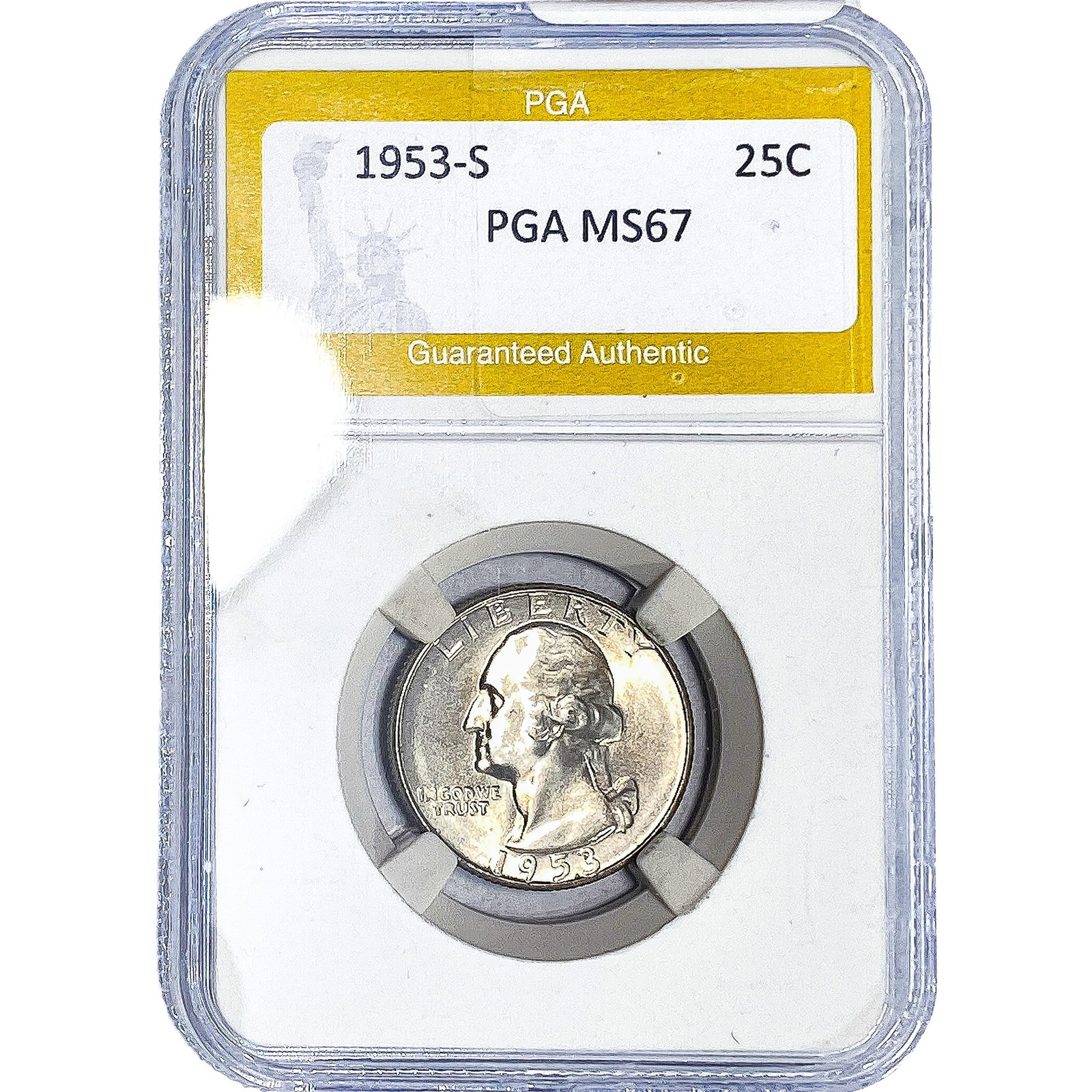 1953-S Washington Silver Quarter PGA MS67 (1 of 2)