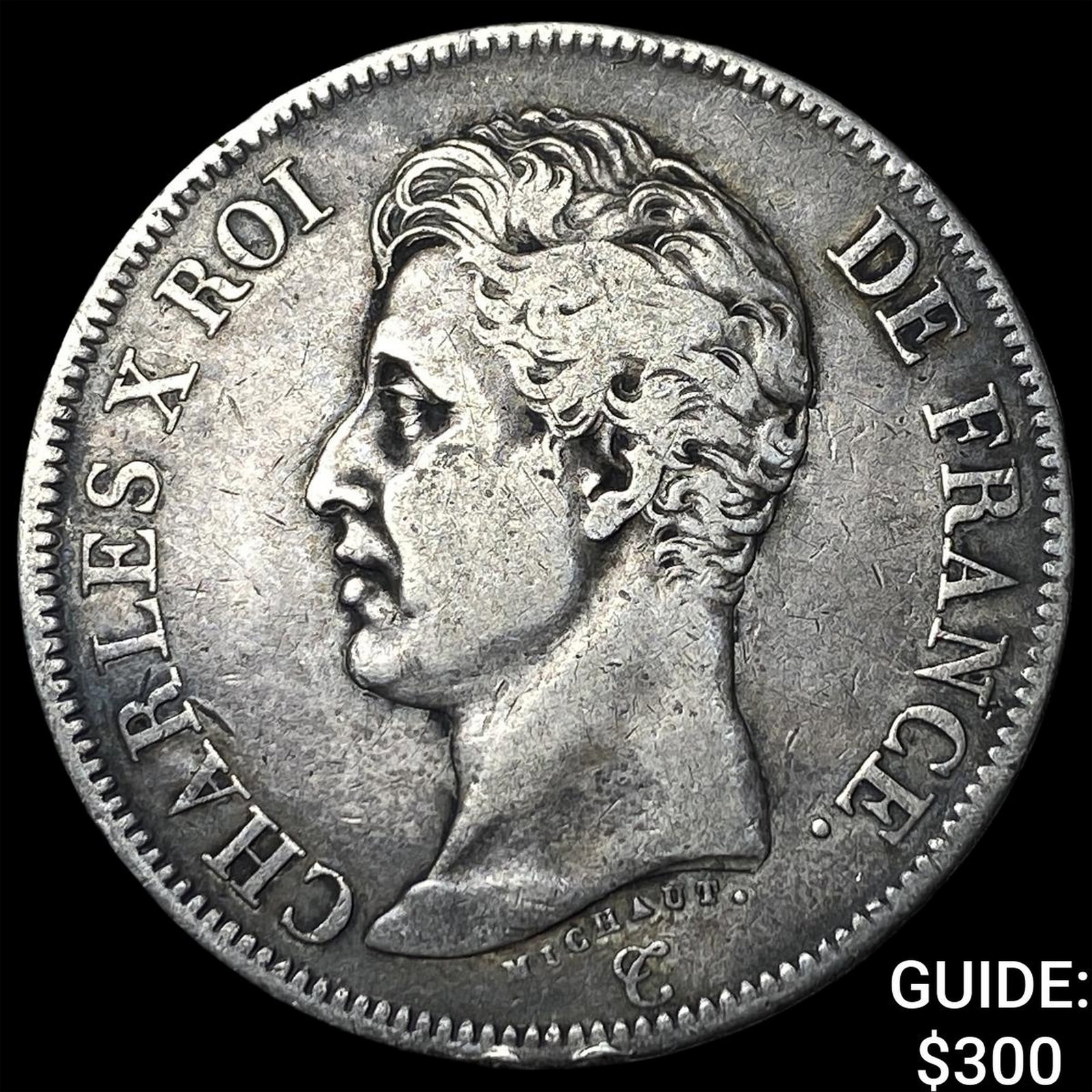 1825A France Silver 5 Francs: 1825A France Silver 5 Francs