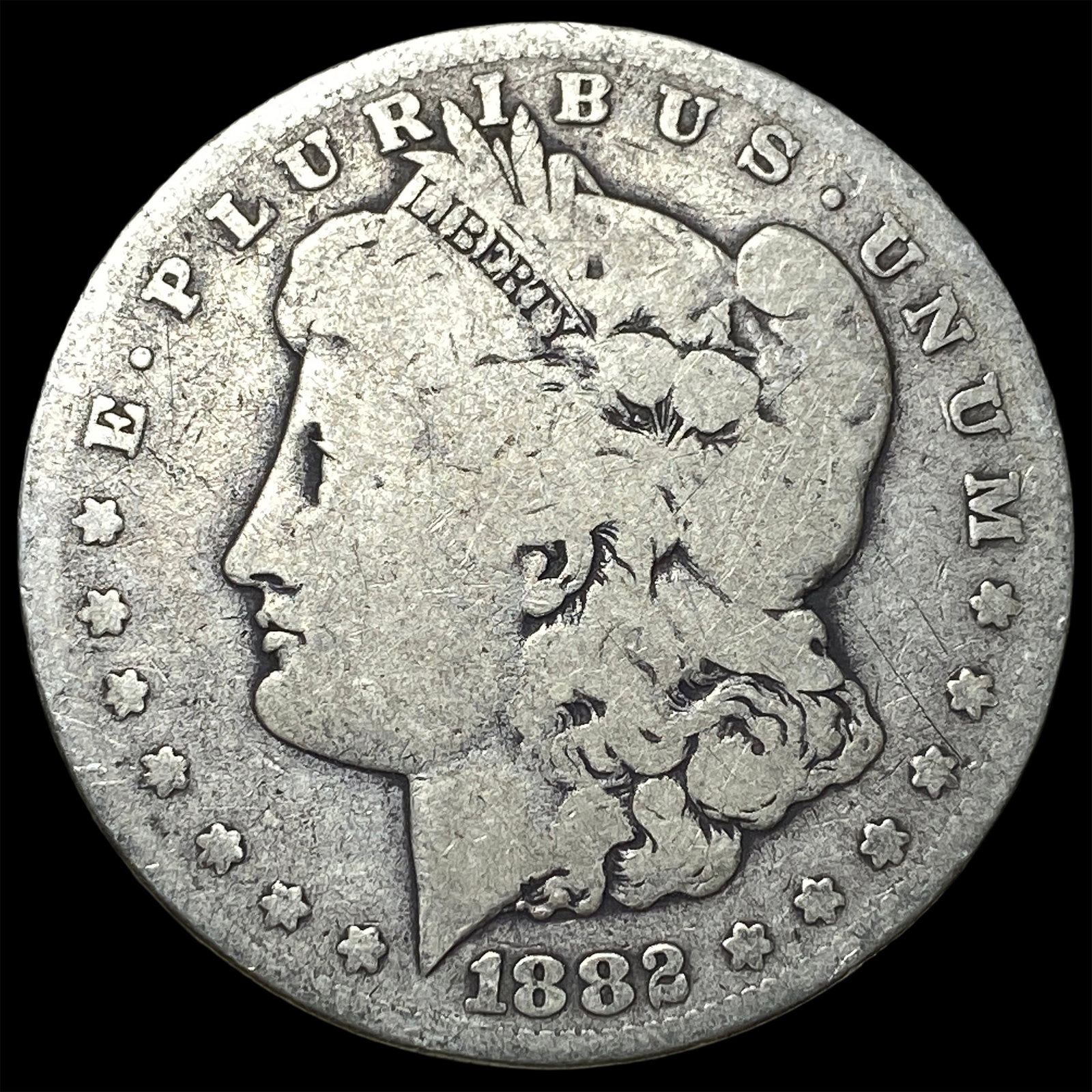 1882-S Silver Morgan Dollar NICELY CIRCULATED: 1882-S Silver Morgan Dollar NICELY CIRCULATED
