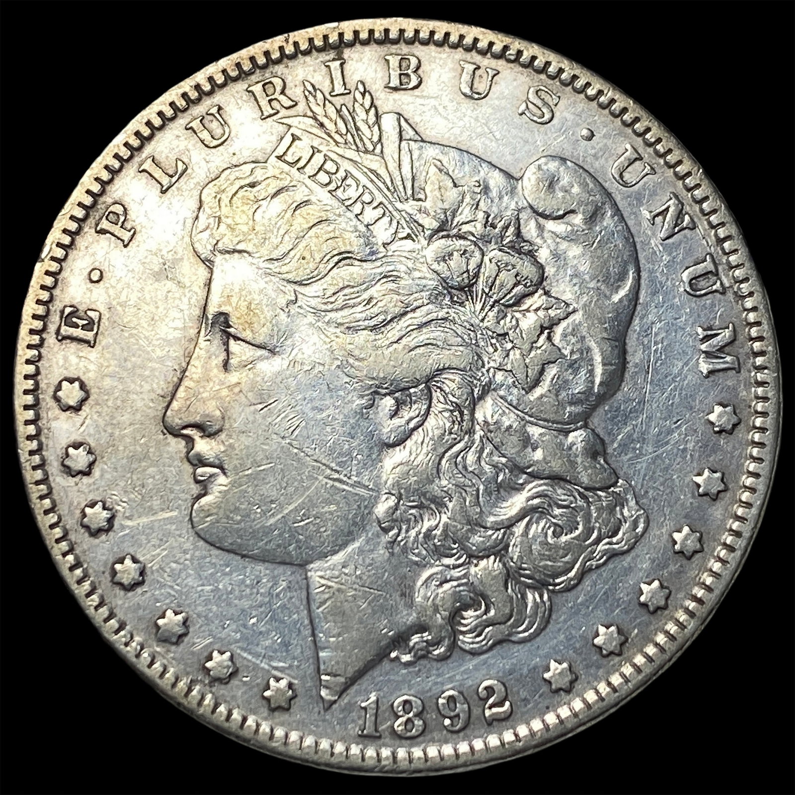 1892 Silver Morgan Dollar NEARLY UNCIRCULATED: 1892 Silver Morgan Dollar NEARLY UNCIRCULATED
