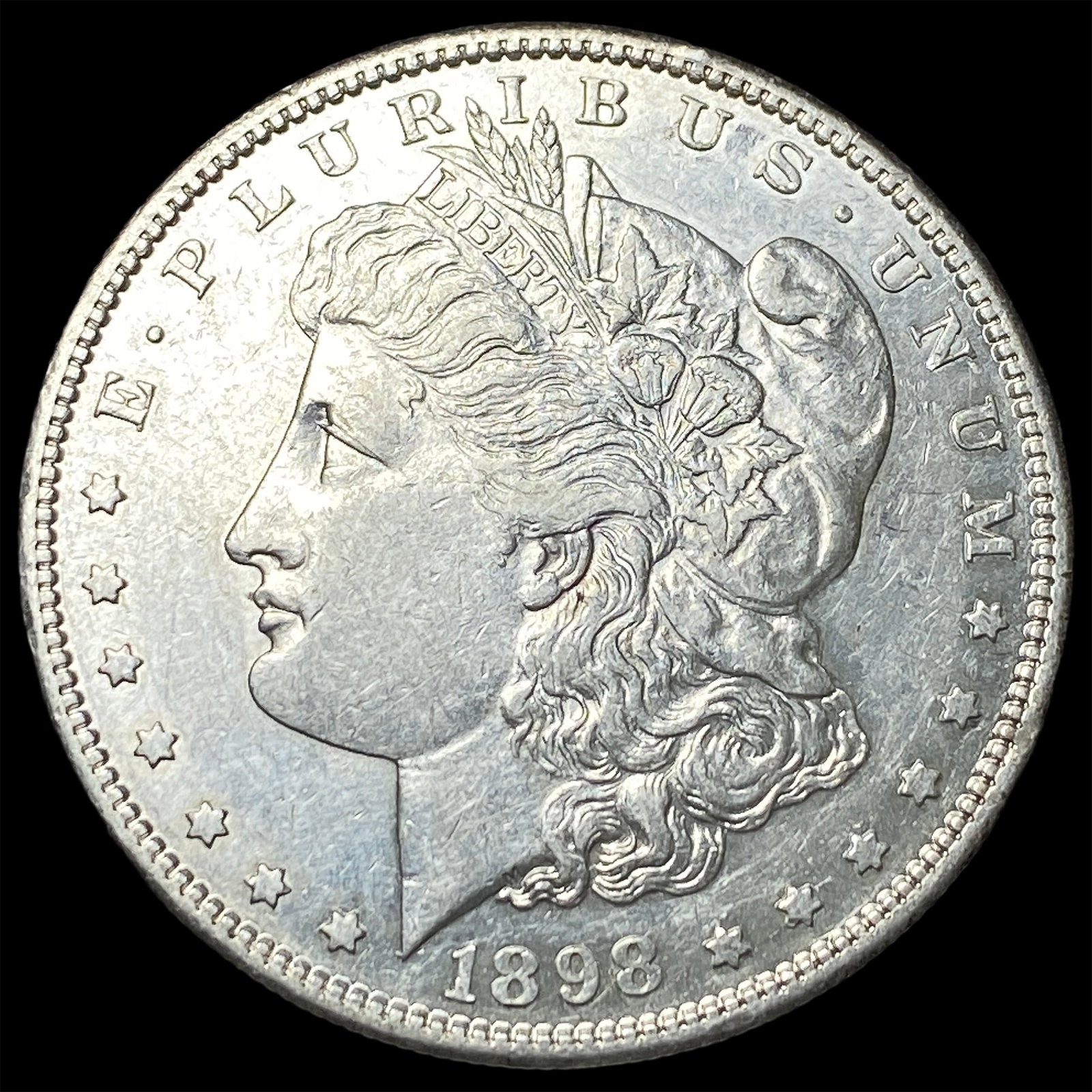 1898-S Silver Morgan Dollar CHOICE AU: 1898-S Silver Morgan Dollar CHOICE AU