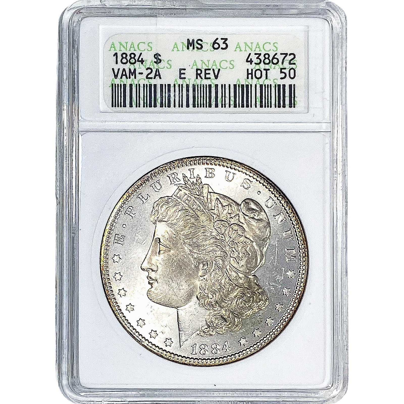 1884 Morgan Silver Dollar ANACS MS63 VAM-2A (1 of 2)