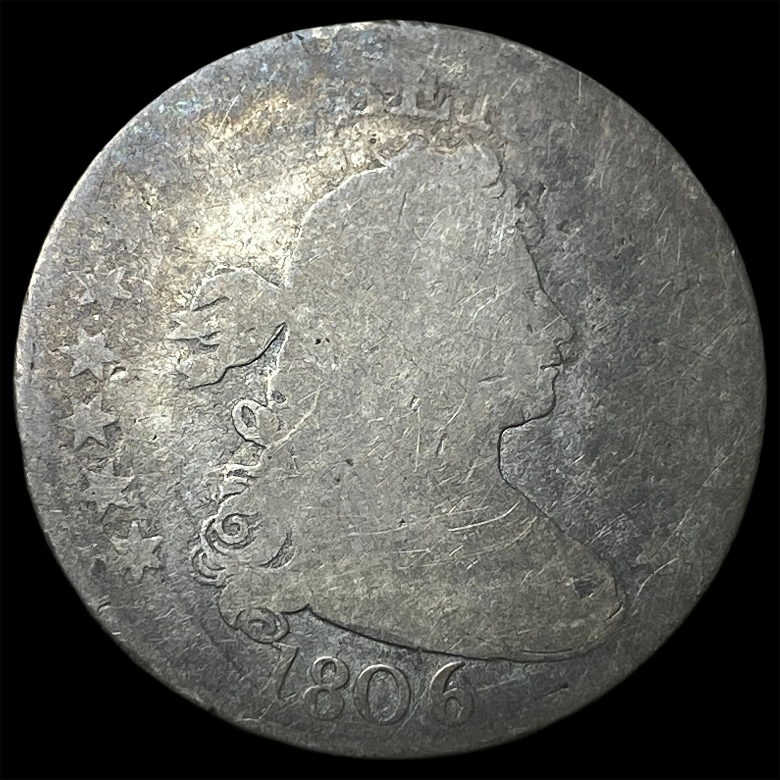1806 Draped Bust Quarter NICELY CIRCULATED: 1806 Draped Bust Quarter NICELY CIRCULATED