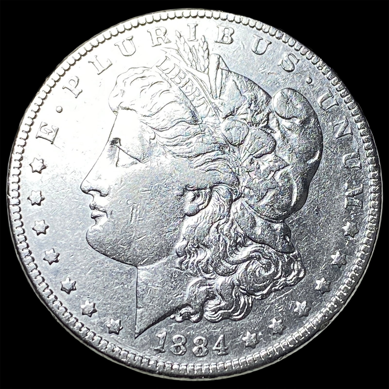 1884 Morgan Silver Dollar LIGHTLY CIRCULATED: 1884 Morgan Silver Dollar LIGHTLY CIRCULATED
