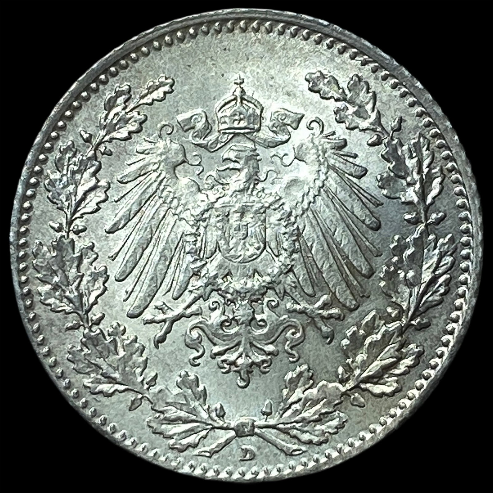 1915D Germany Silver 1/2 Mark (1 of 2)