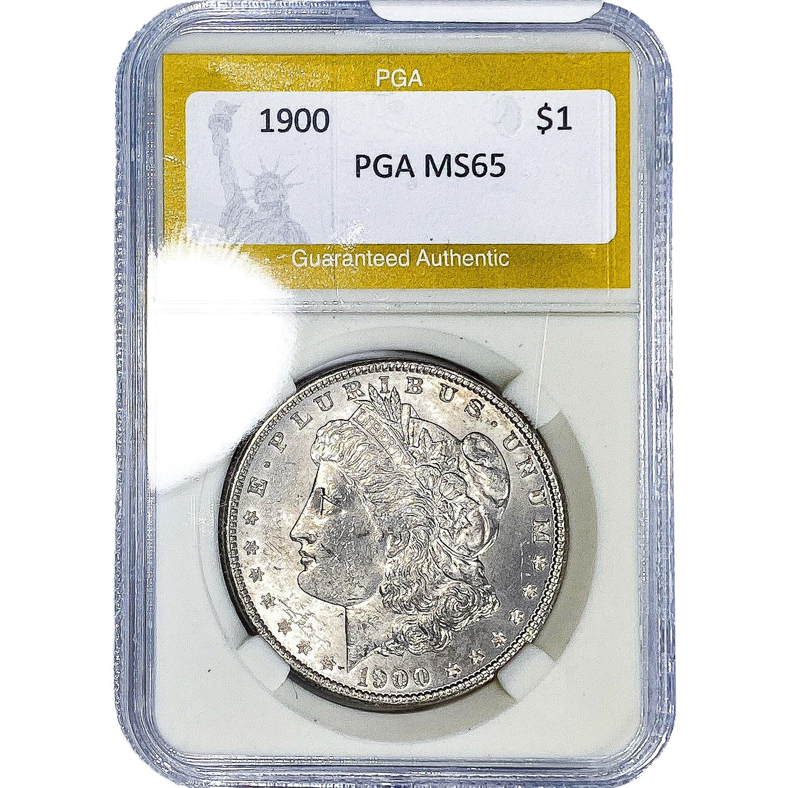 1900 Morgan Silver Dollar PGA MS65: 1900 Morgan Silver Dollar PGA MS65
